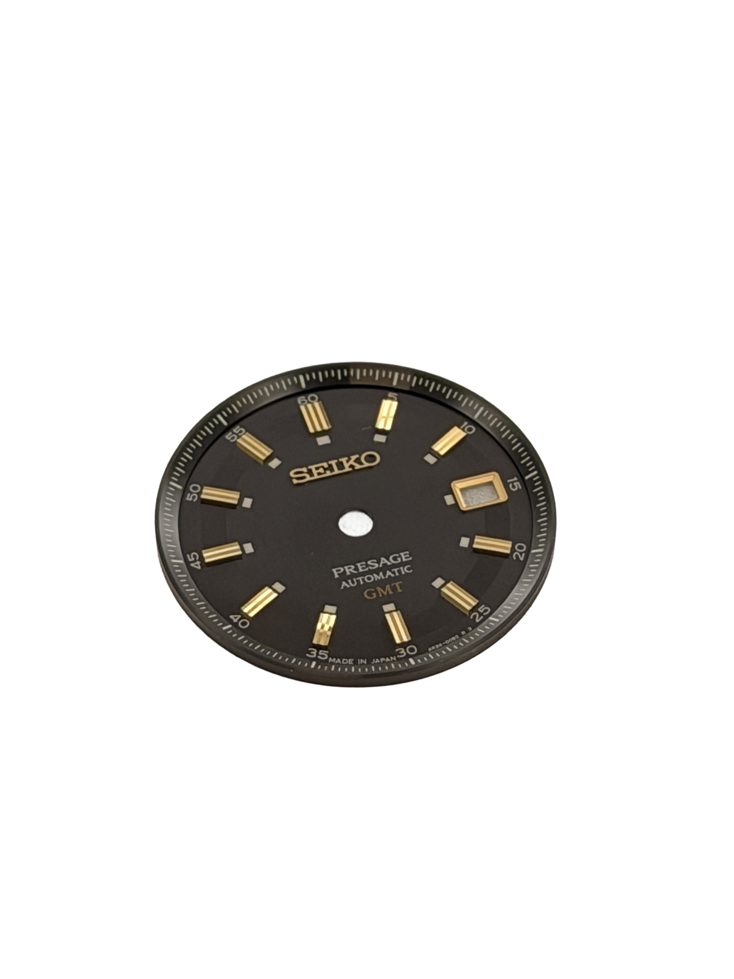 Seiko 4R3400B2XB14 Wijzerplaat SSK013J1 - 4R34-00B0 Presage Stijl 60s Bruin