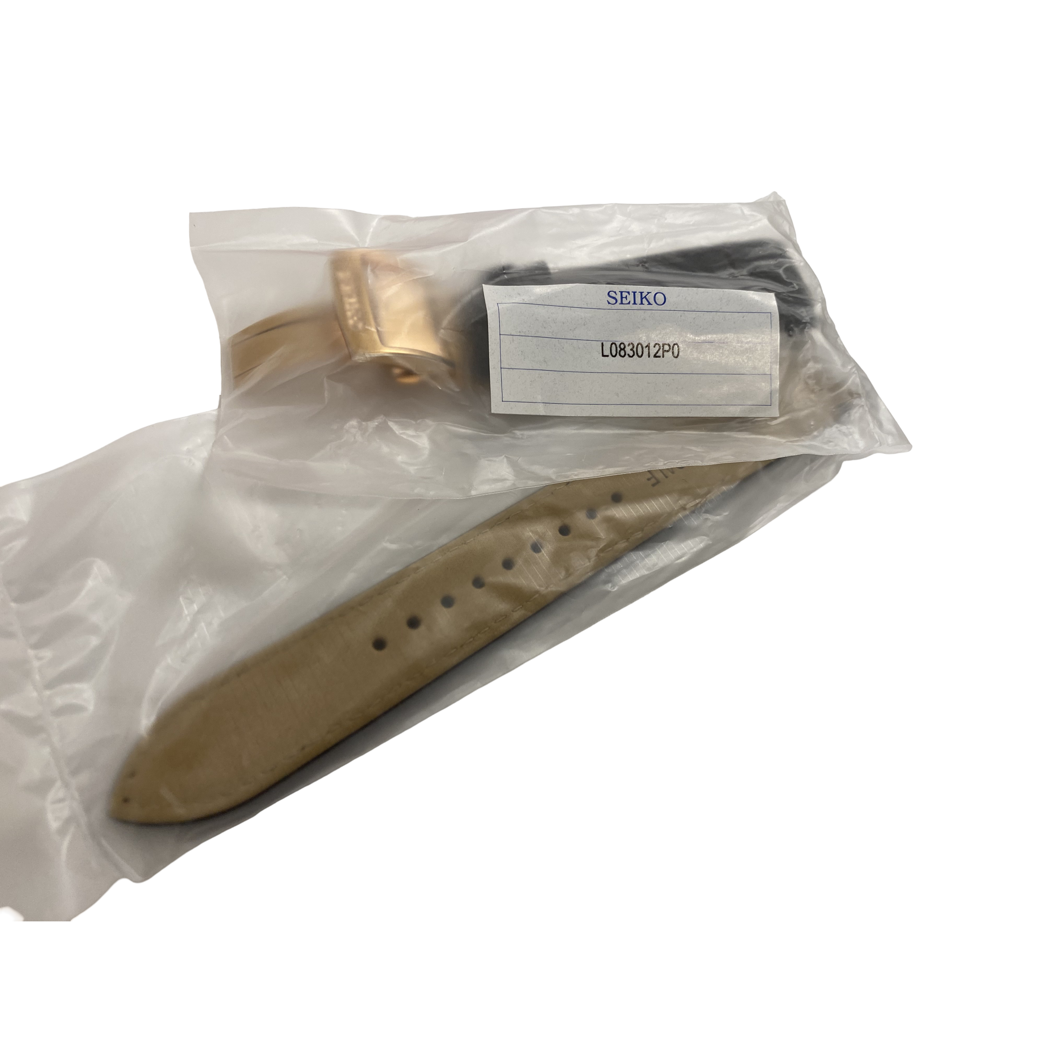 Horlogeband Seiko Premier Kinetic SRX008P1 bruine band 5D88-0AD0 Rosé sluiting