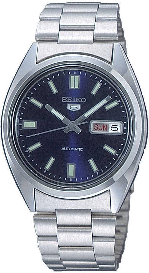 Seiko SNXS77 Automatisch Horloge 38mm Blauw Rvs (Roestvrij staal)