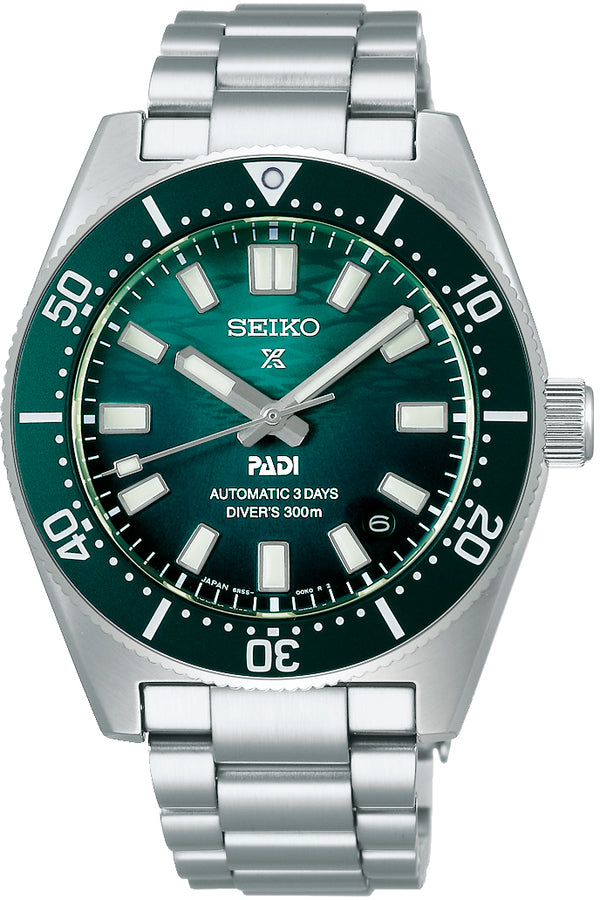 Seiko Prospex SPB501J1 1965 PADI Duikershorloge | Groen Wijzerplaat | Cal. 6R55 | 300m