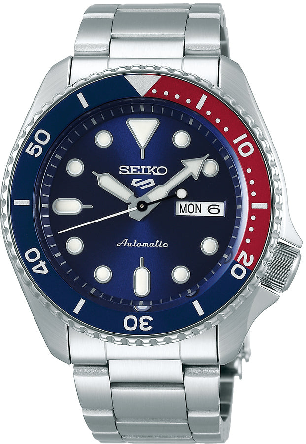 Seiko 5 Sports SRPD53K1 Automatisch Horloge | Blauw Wijzerplaat | Pepsi Bezel | 4R36-07G0