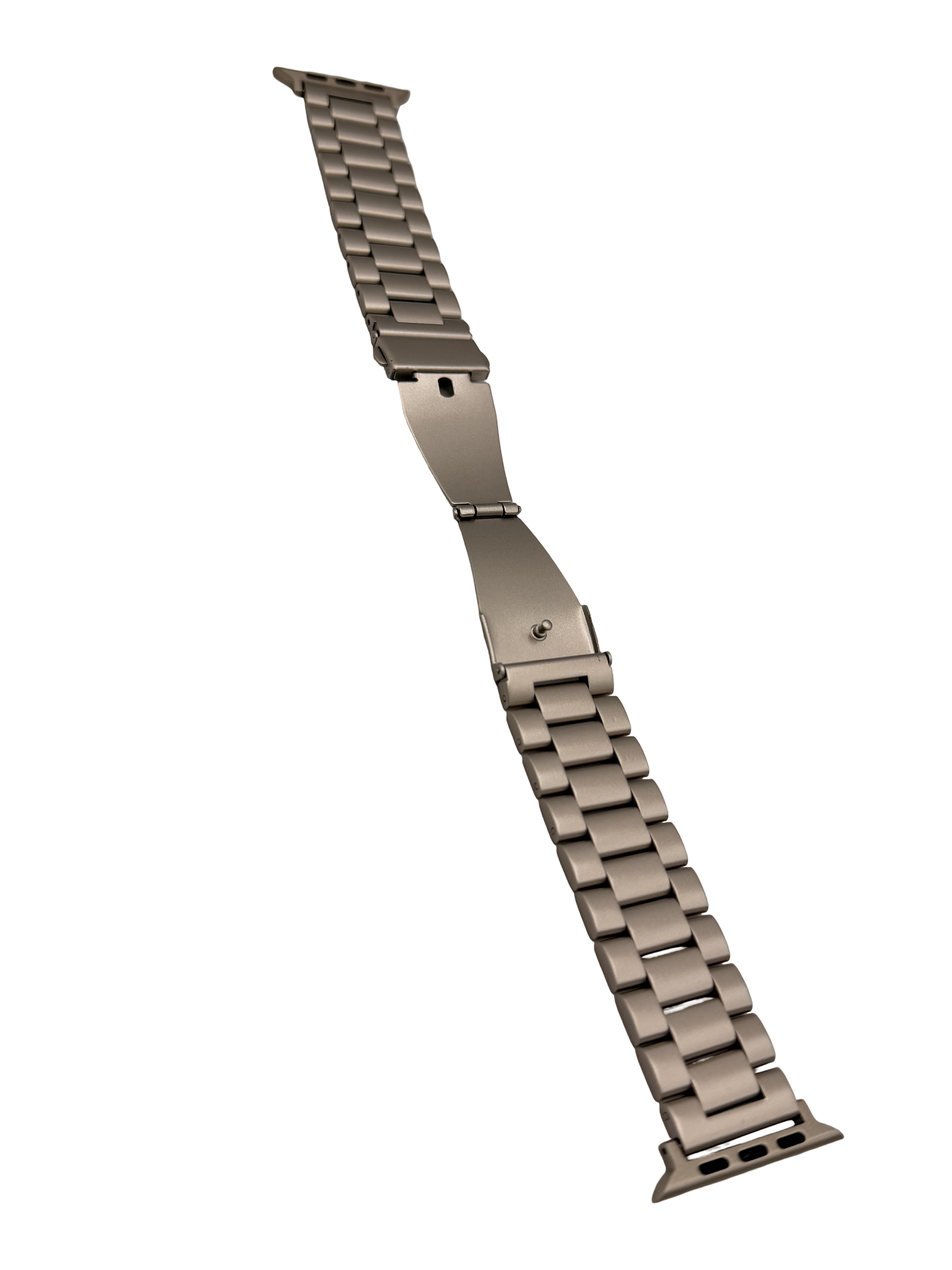 STRPZ® Apple Watch Bandje – Starlight Rvs (Roestvrij staal) – Horloge Series, SE & Ultra