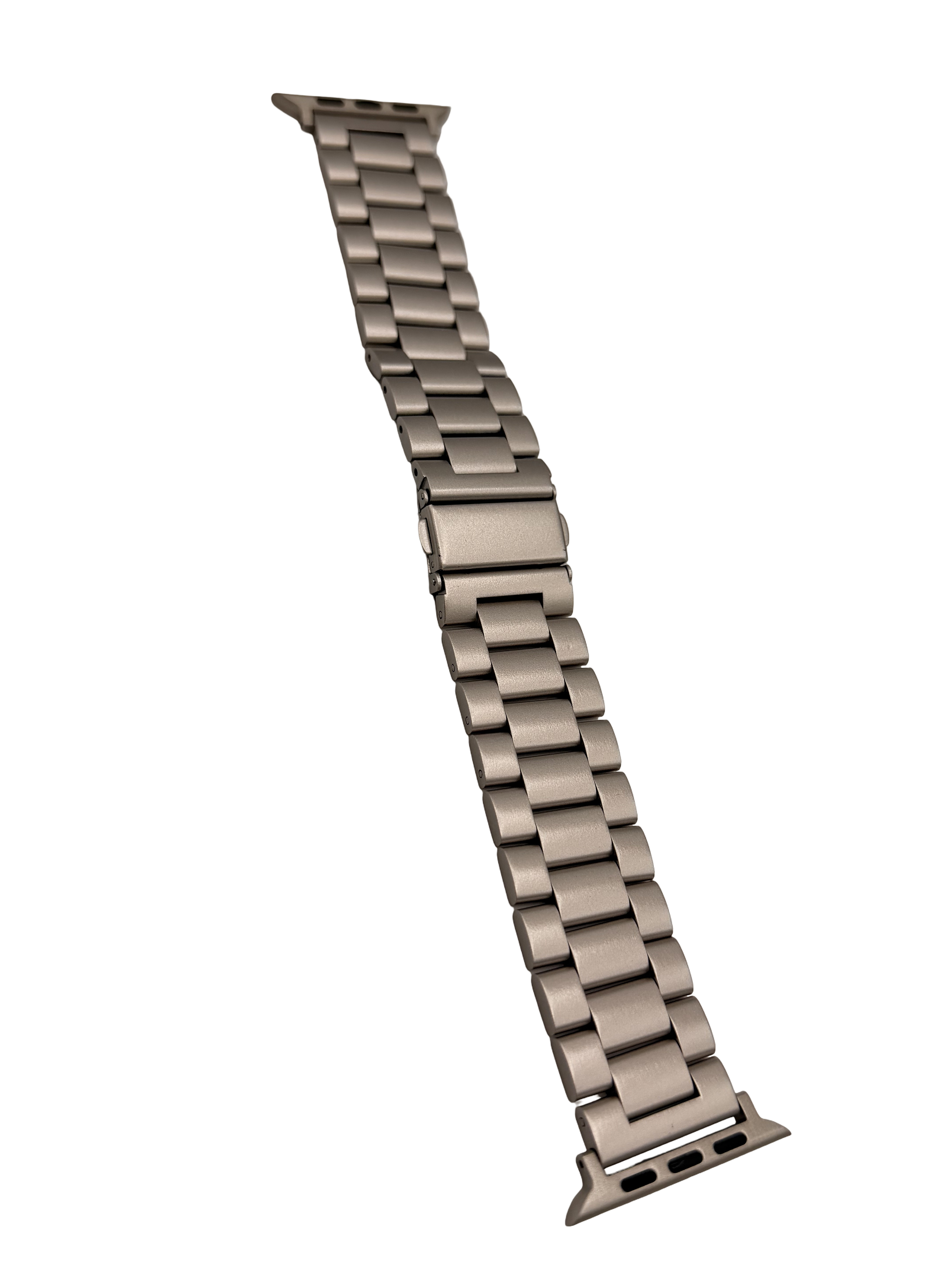 STRPZ® Apple Watch Bandje – Starlight Rvs (Roestvrij staal) – Horloge Series, SE & Ultra