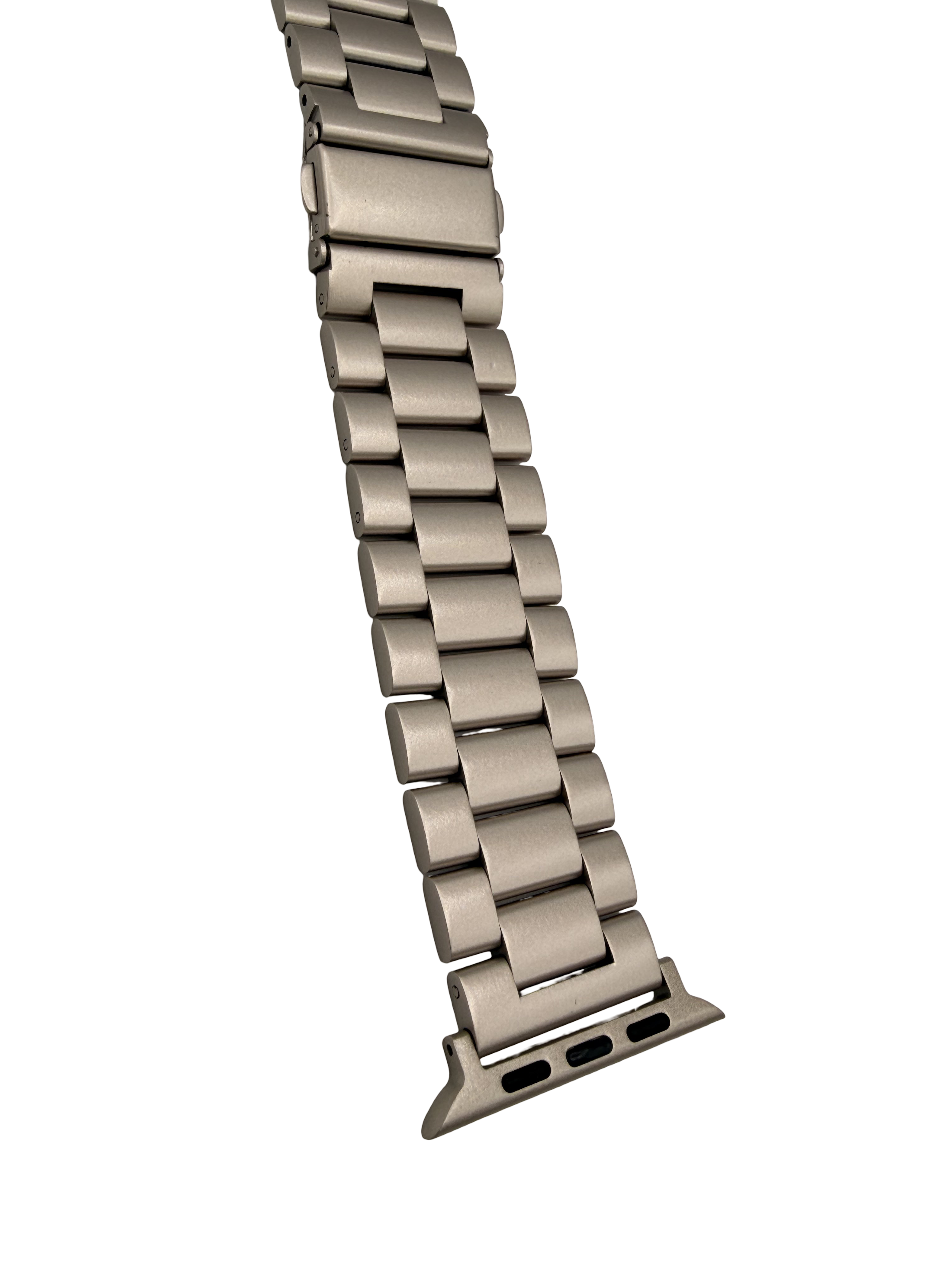 STRPZ® Apple Watch Bandje – Starlight Rvs (Roestvrij staal) – Horloge Series, SE & Ultra