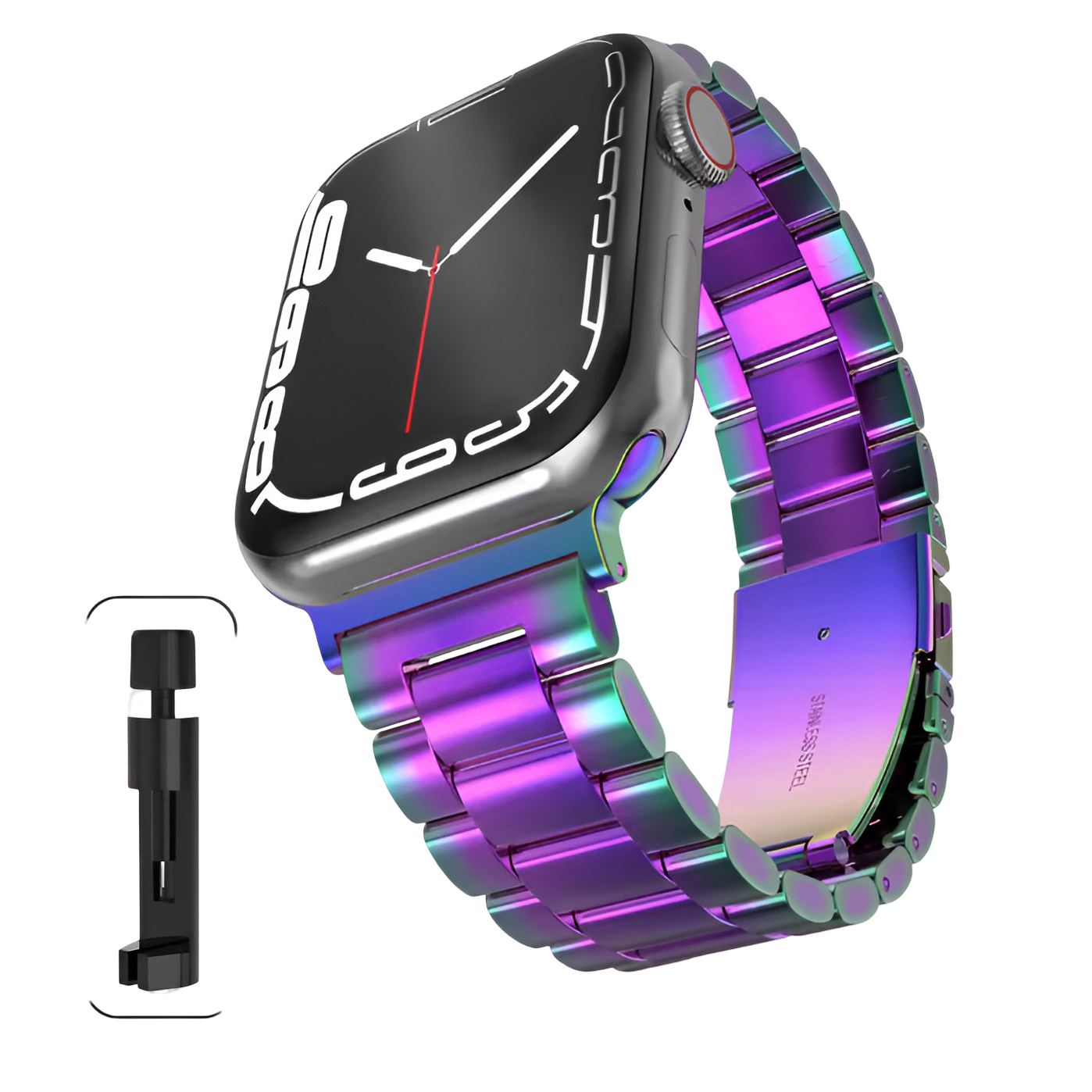 STRPZ® Apple Watch Bandje Roestvrij staal – Premium Vervangende Band voor Alle Series (2015–2025)