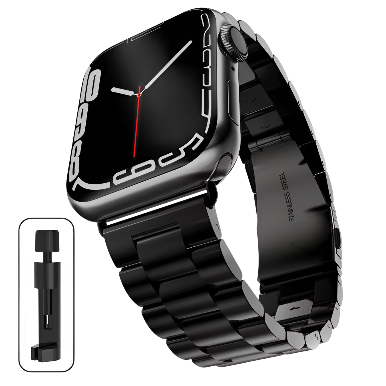 STRPZ® Apple Watch Bandje Roestvrij staal – Premium Vervangende Band voor Alle Series (2015–2025)
