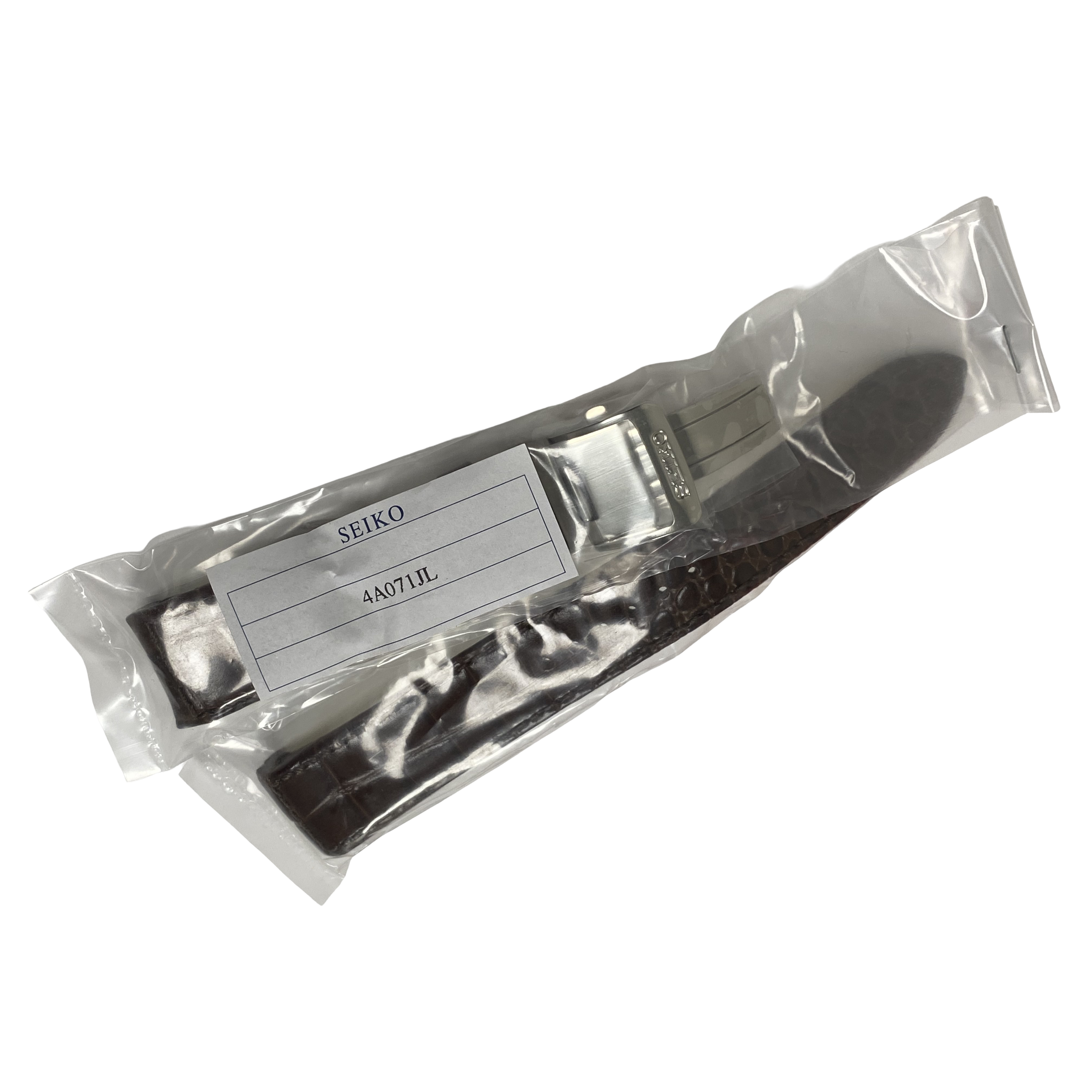 Horlogeband Seiko Premier Kinetic Perpetual Calendar SNP025 / SNP023 Bruin leren band 7D56-0AA0 21mm 4A071JL