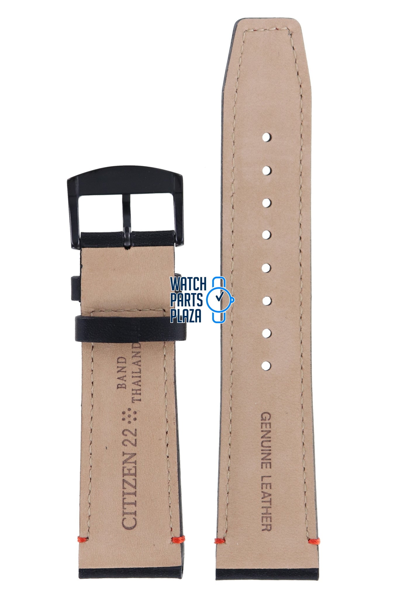 Citizen AT8125 - 05E Radio Controlled Watch Band 59 - S53544 Black Leather 22 mm Eco - Drive - Watch Plaza