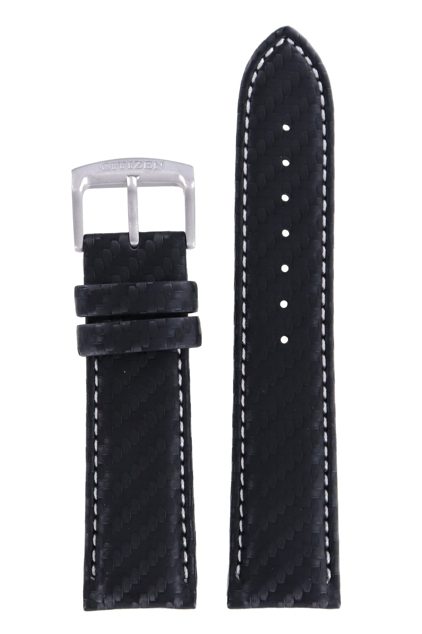 Citizen BM7031 - 09E, BM7037 - 02E & AT0771 - 04F Marinaut Watch Band 59 - S51666 Black Leather 22 mm Eco - Drive - Watch Plaza