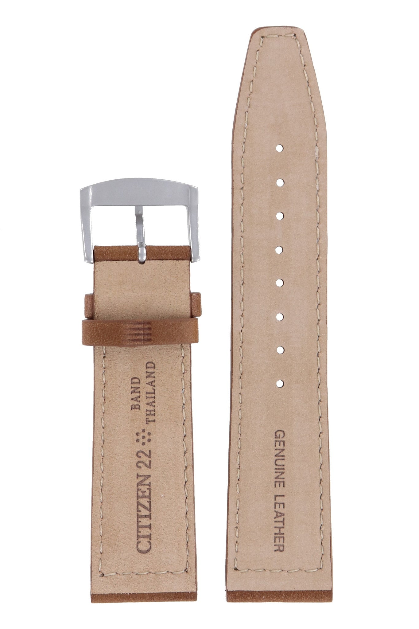 Citizen CA0621 - 05L Chandler - B612 - R007661 Watch Band 59 - R50236 Brown Leather 22 mm Eco - Drive - Watch Plaza