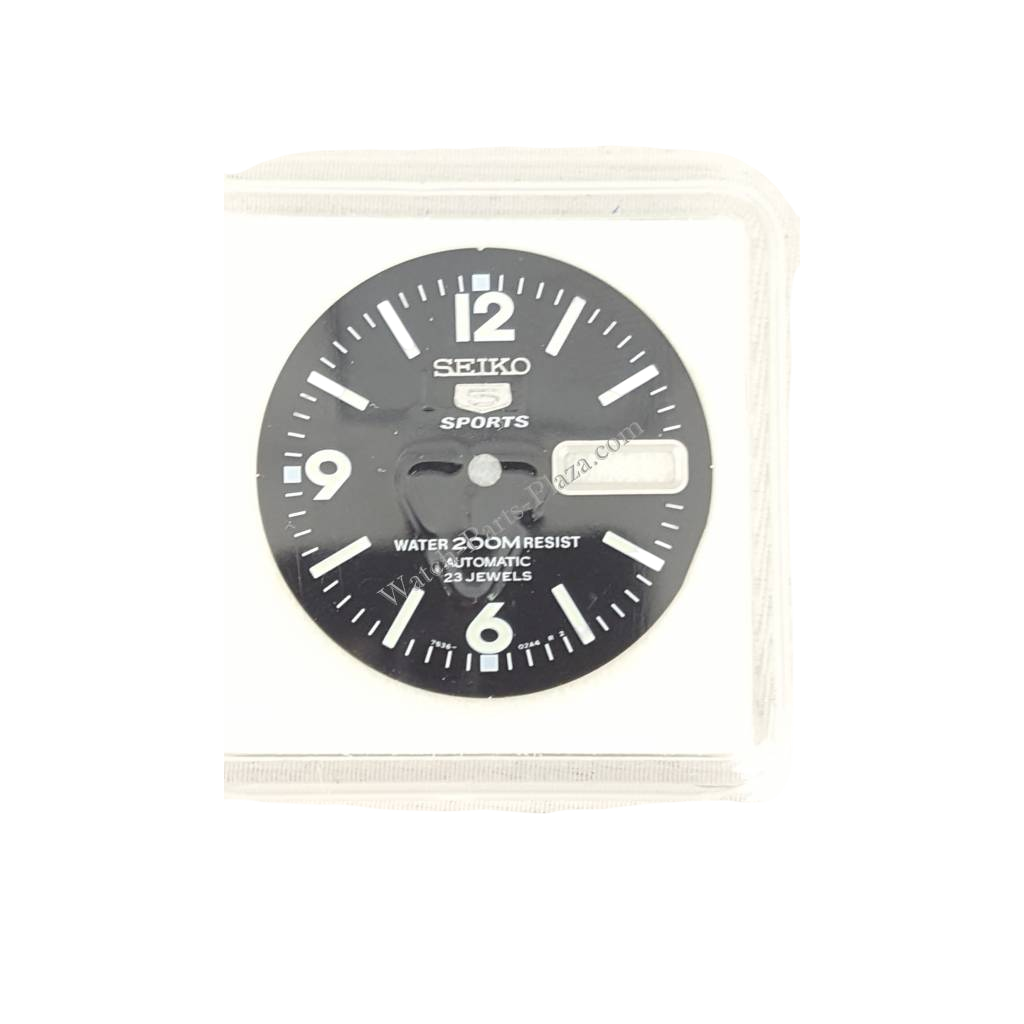 Dial for Seiko SKZ211 5 Sports Atlas Landshark 7S36 01E0, 01H0 Original - Watch Plaza