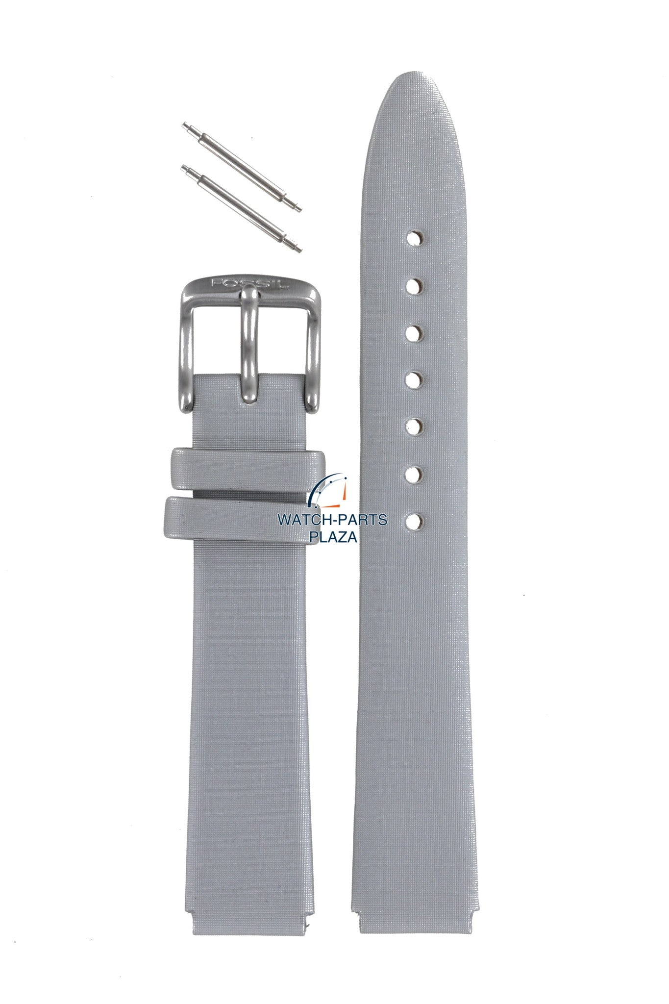 Fossil JR7912 Watch Band JR - 7912 Grey Leather 14 mm Big Tic - Watch Plaza