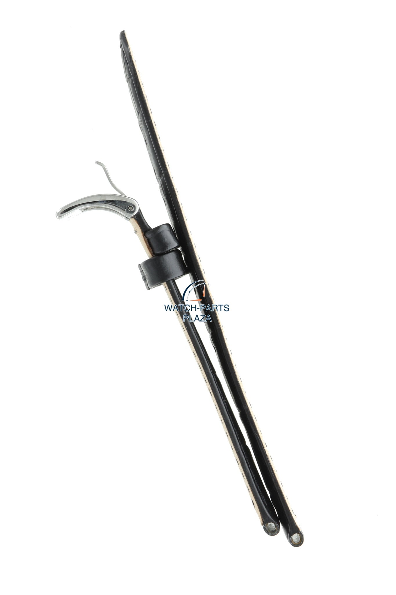 Jaguar BC08345 Watch band J664 black leather 22 mm - Acamar - Watch Plaza