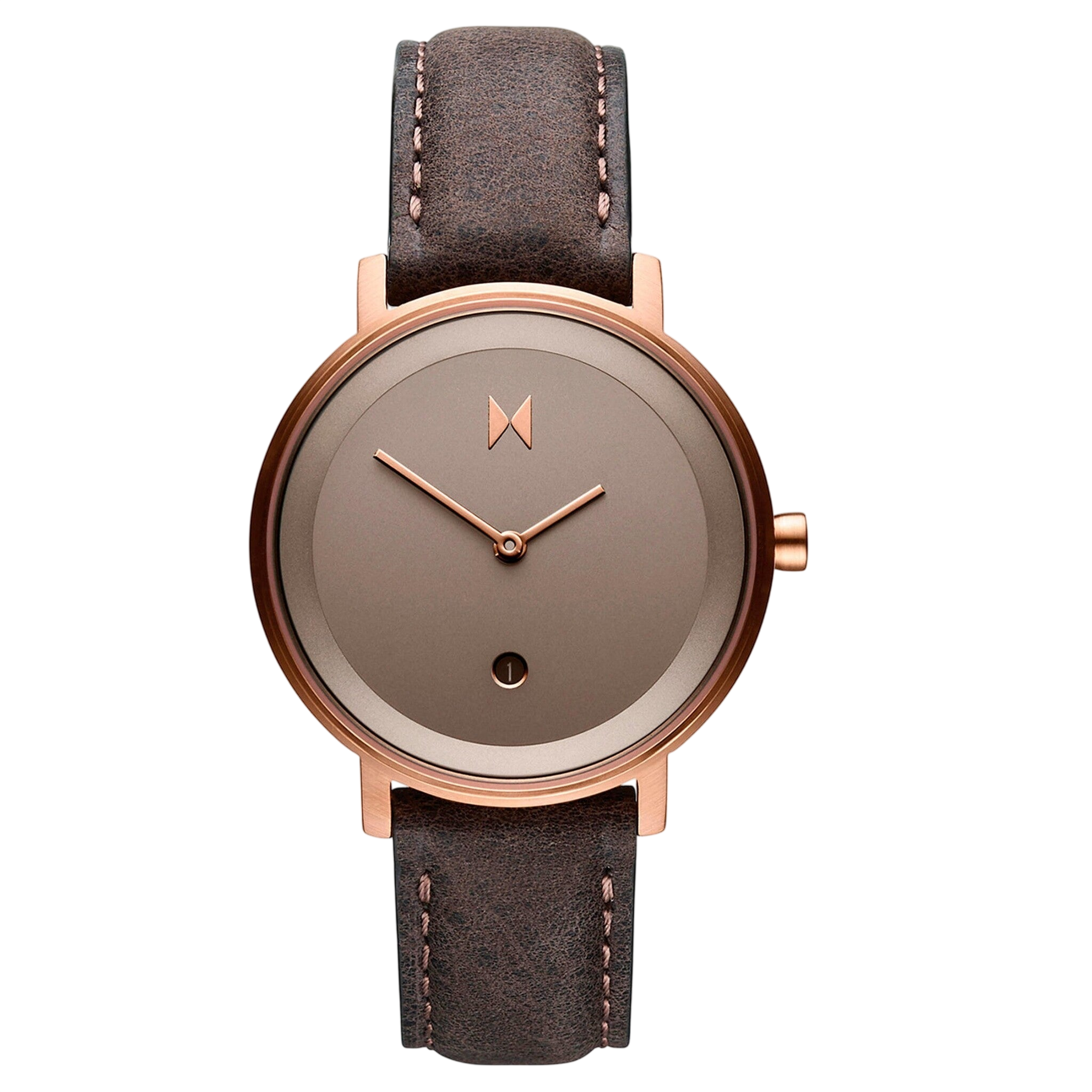 MVMT D - MF02 - RGPU Signature Ladies Watch - Rose & Brown - Watch Plaza