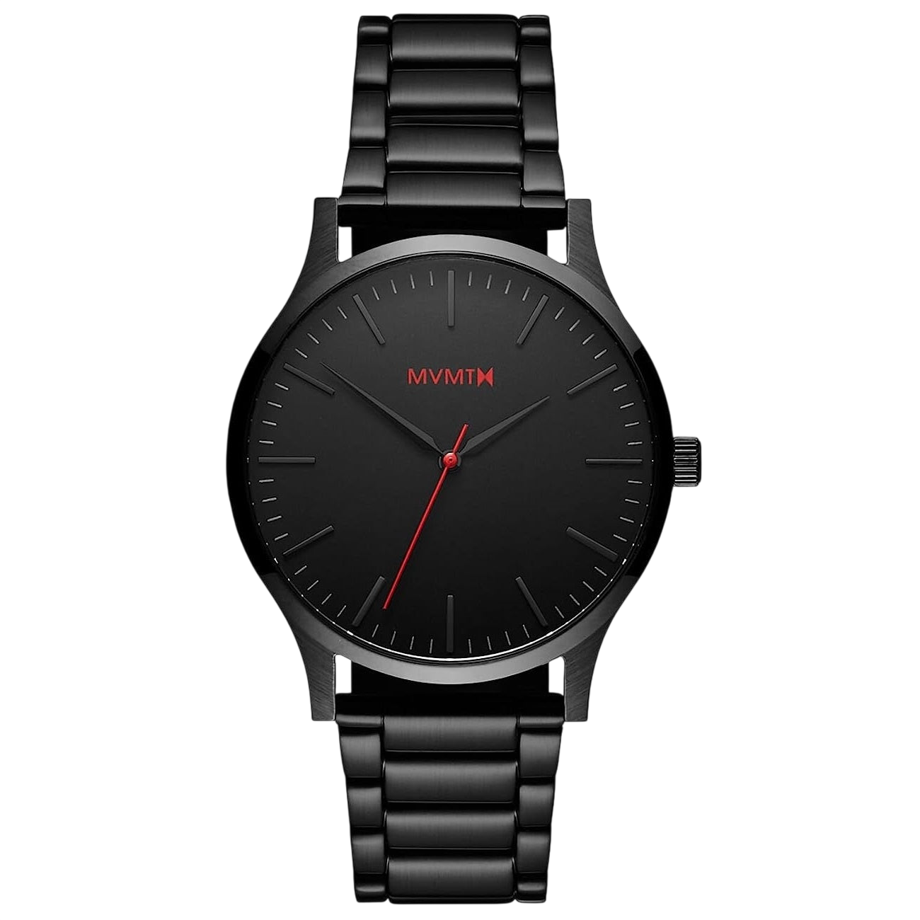 MVMT MT01 - BL Men's Watch 40 Series - Black Stainless Steel - Watch Plaza