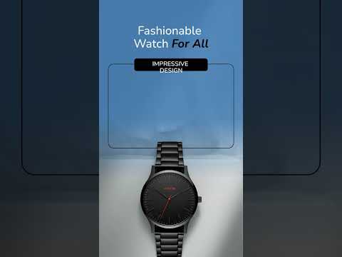 MVMT MT01-BL Men's Watch 40 Series - Black Stainless Steel