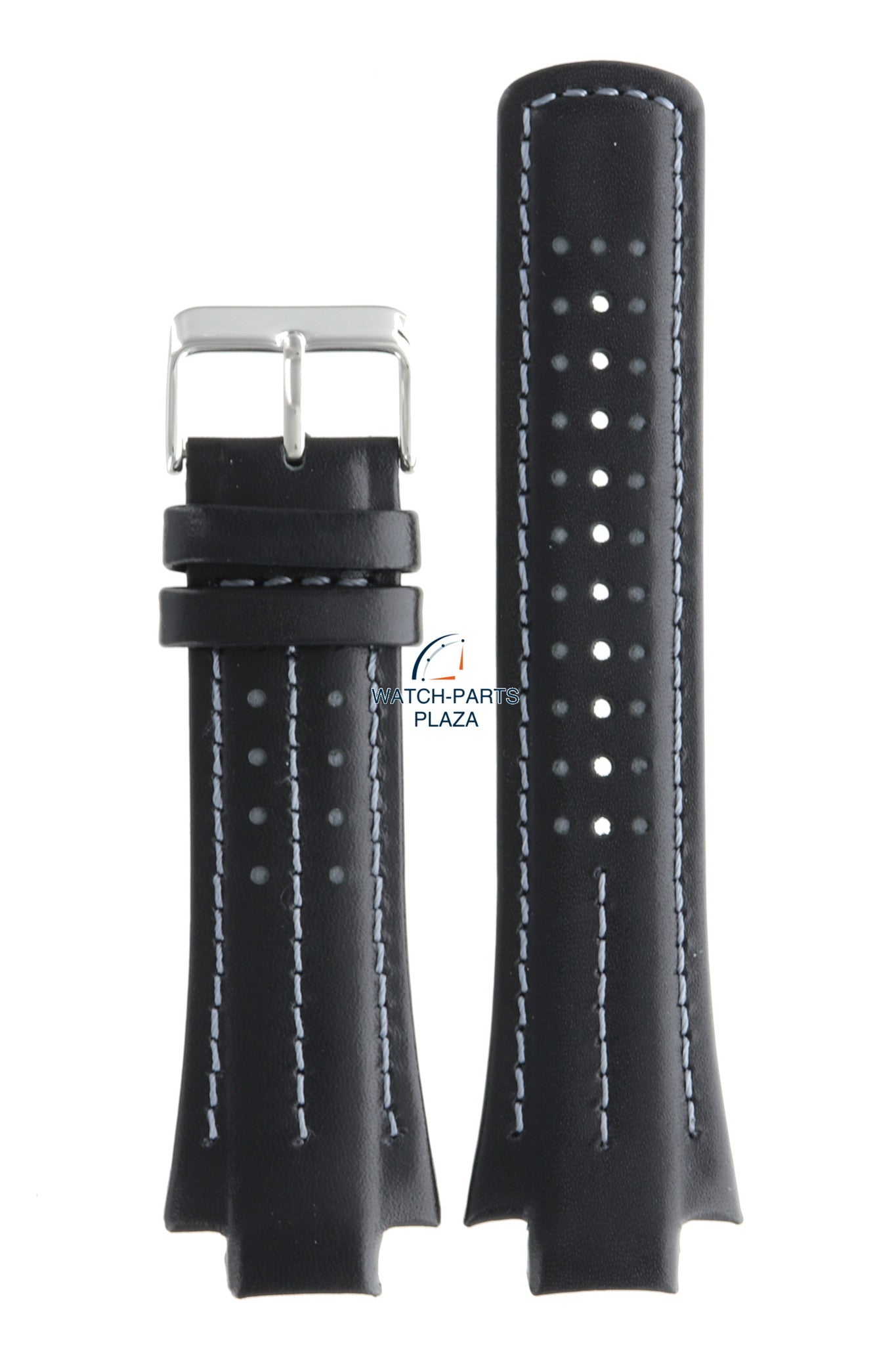 Pulsar YM62 X236 - PF397X1 Watch Band PH083X Black Leather 15 mm Chronograph - Watch Plaza