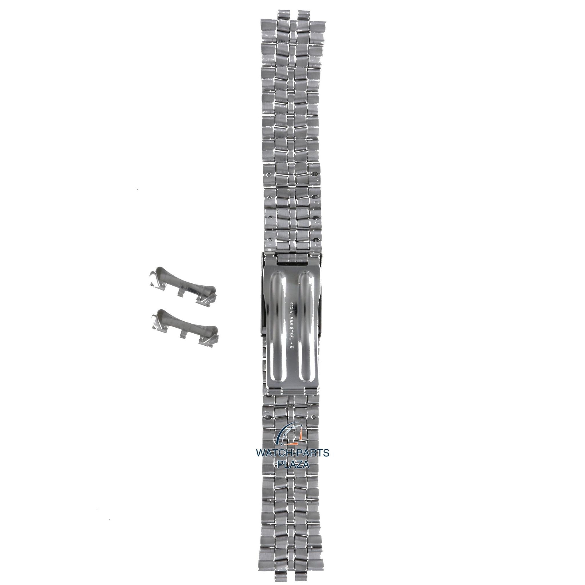Seiko 5M23 6B70 / 6B73 Watch Band 4253JB Grey Stainless Steel 20 mm Kinetic - Watch Plaza