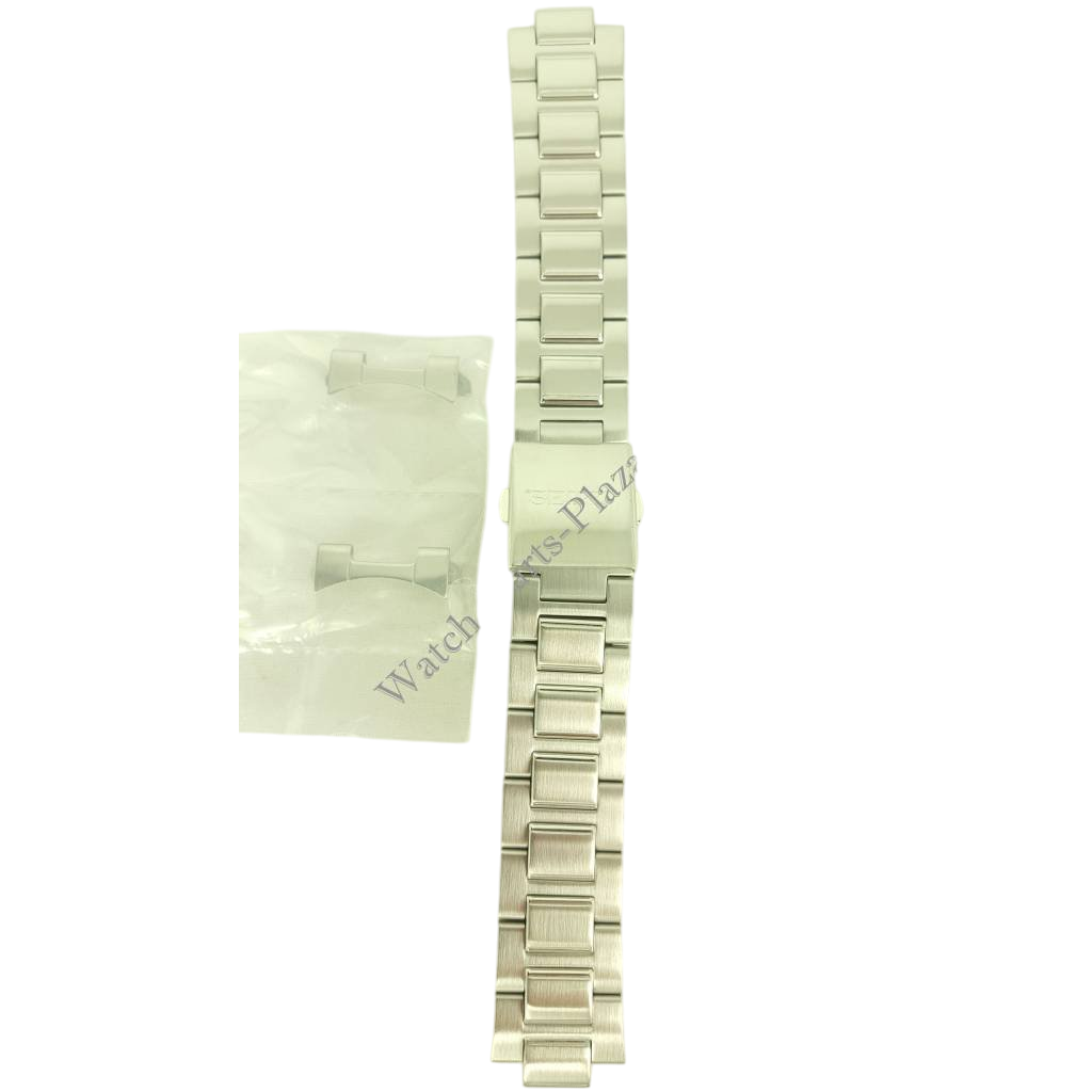 Seiko Kinetic Stainless Steel Watch Band 20mm SKA477, SKA475 Strap 5M62 - 0CM0 - Watch Plaza