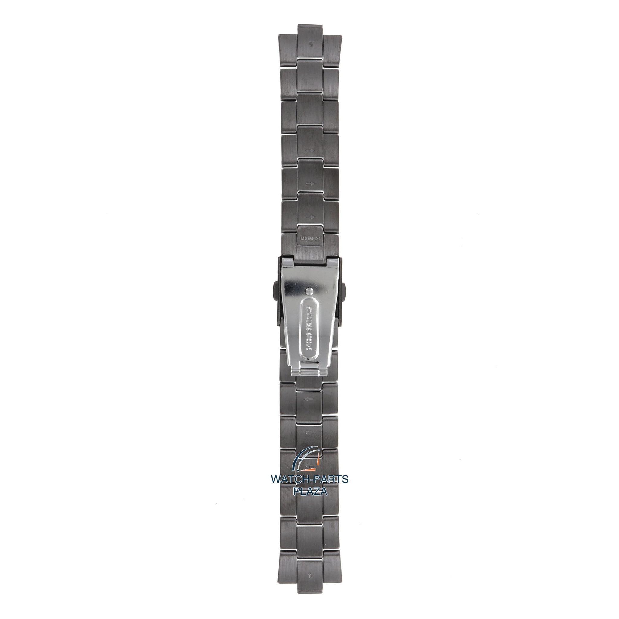 Seiko M01M411N0 - L Watch band SSB131 - 6T63 Gun Metal black stainless steel 20 mm - Sports - Watch Plaza