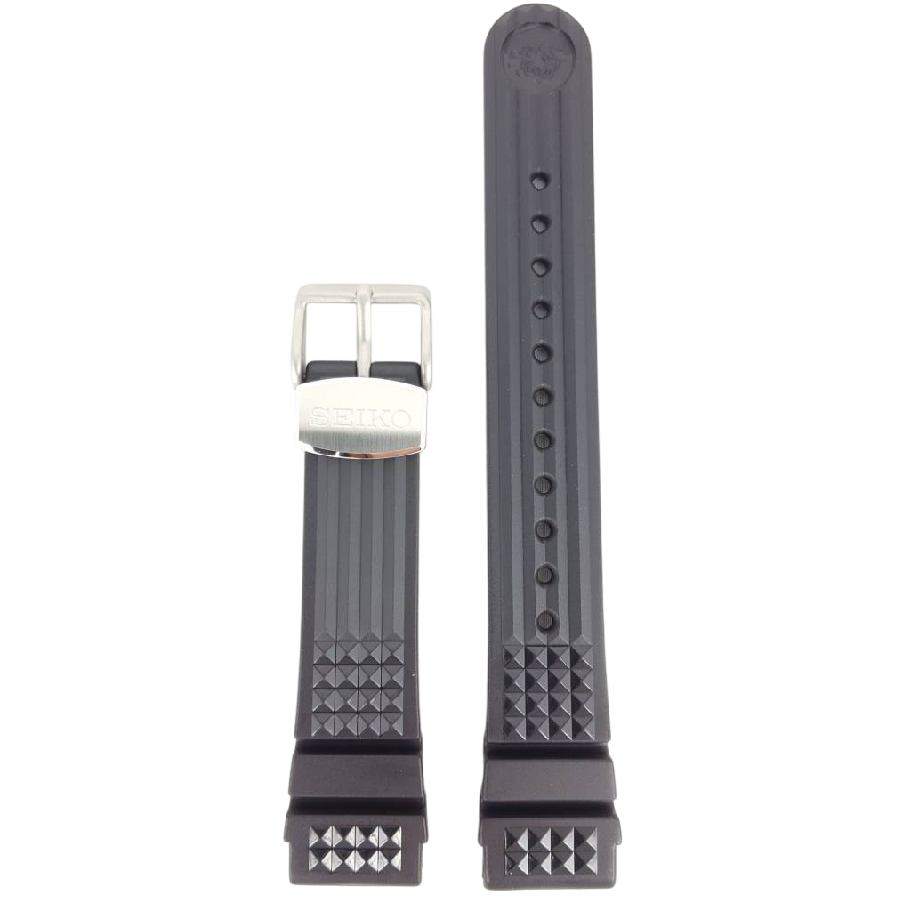 SEIKO Marine Master black waffle watch strap SBDX001 / SBDX017J Z 20 Band 8L35 - 0010 - Watch Plaza