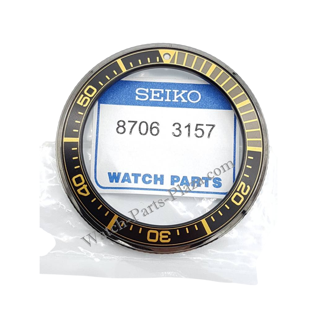 SEIKO SAMURAI PROSPEX SRPB55K1 BLACK & GOLD BEZEL 4R35 - 01V0 SCUBA DIVER SRPB55 - Watch Plaza