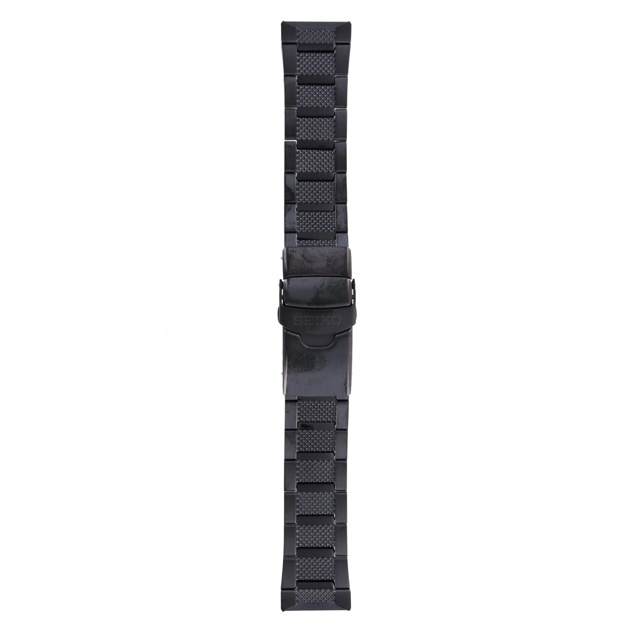 Seiko SKZ255K1 - FrankenMonster Watch Band 3401MG Black Stainless Steel 22 mm 5 Sports - Watch Plaza
