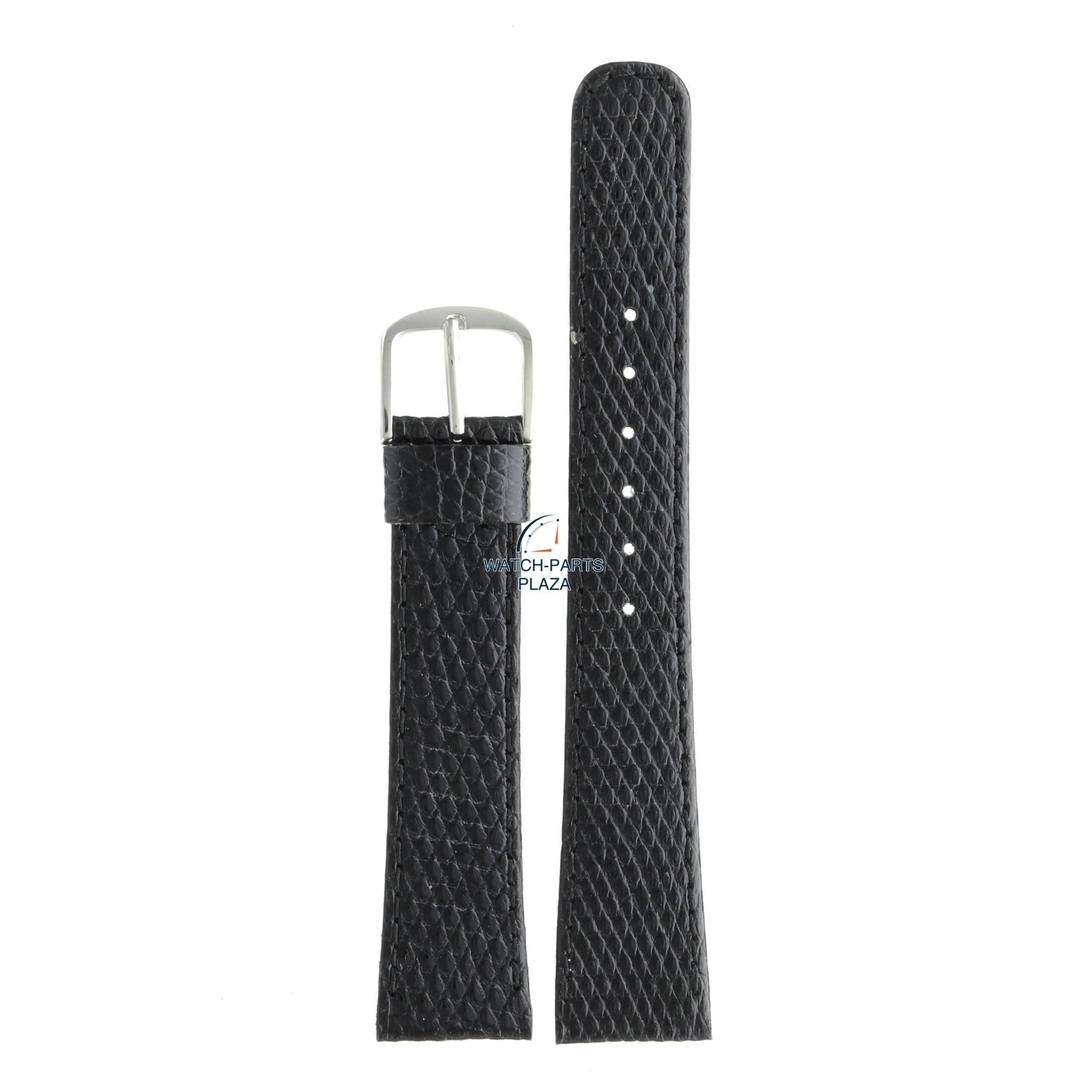 Seiko WLM48S Watch band 2620, 8620, H448, H449 black leather 18 mm - Quartz - Watch Plaza