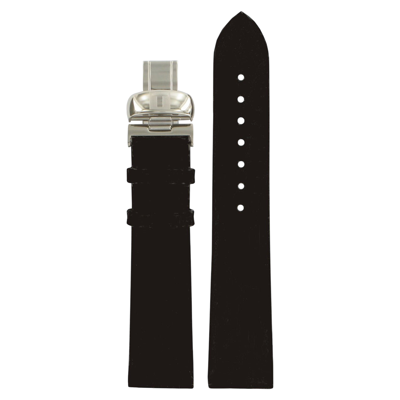 Tissot Bellflhour T11142551 Watch Band T600013551 Black Leather 18 mm T - Trend - Watch Plaza