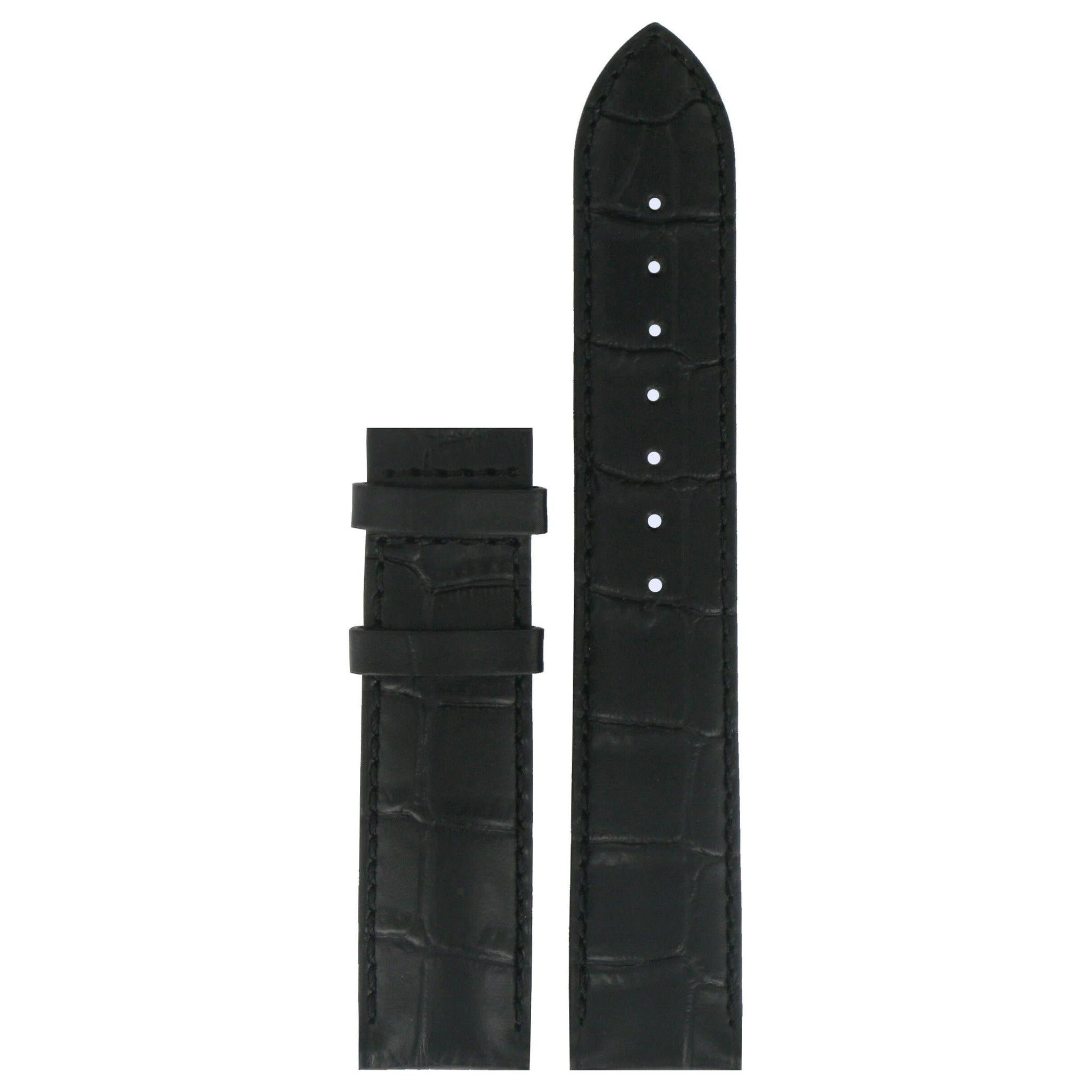 Tissot T006407A, T006428A & T006424A Watch Band T610014581 Black Leather 19 mm Le Locle - Watch Plaza