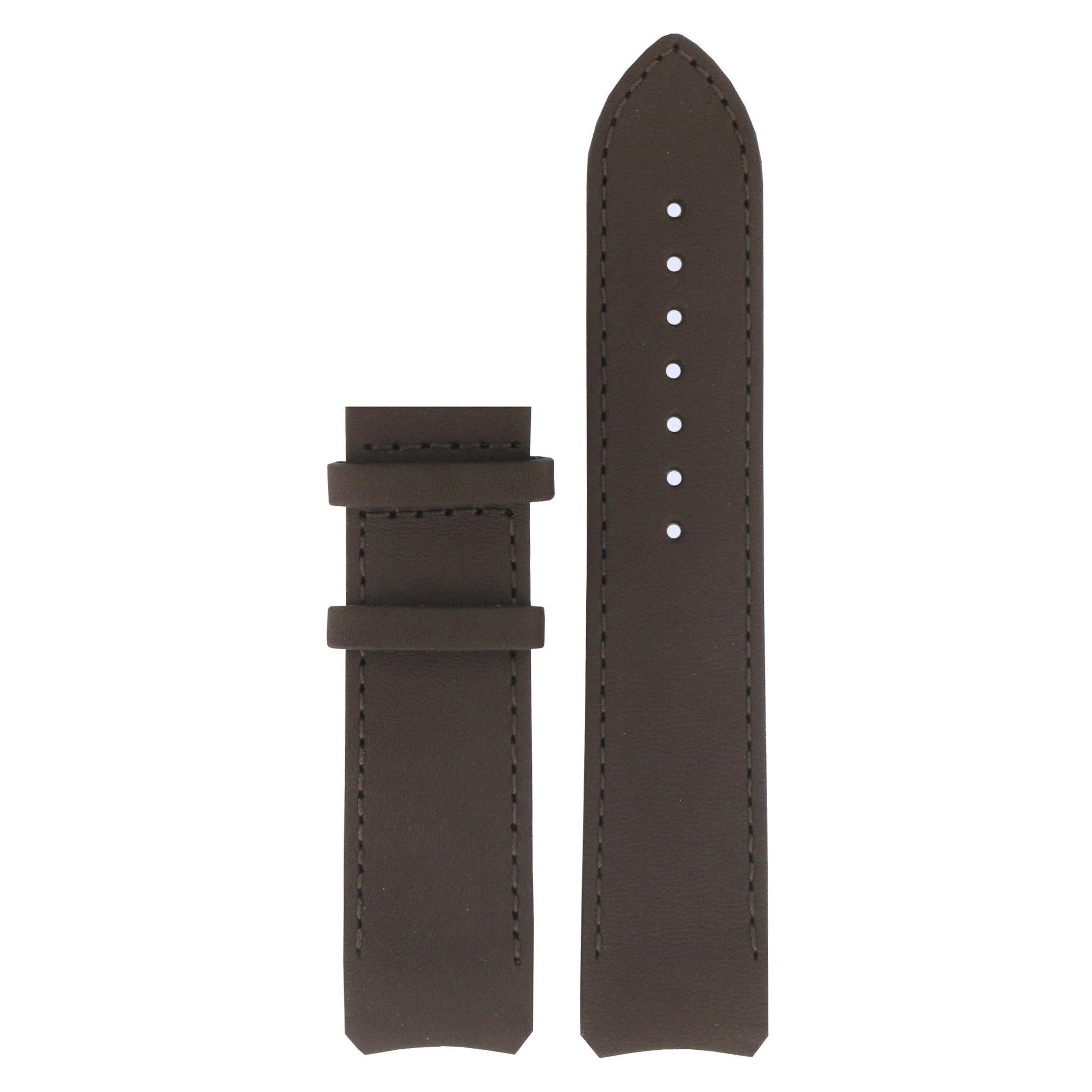 Tissot T013420A Watch Band T610028698 Dark Brown Leather 21 mm T - Touch Expert - Watch Plaza
