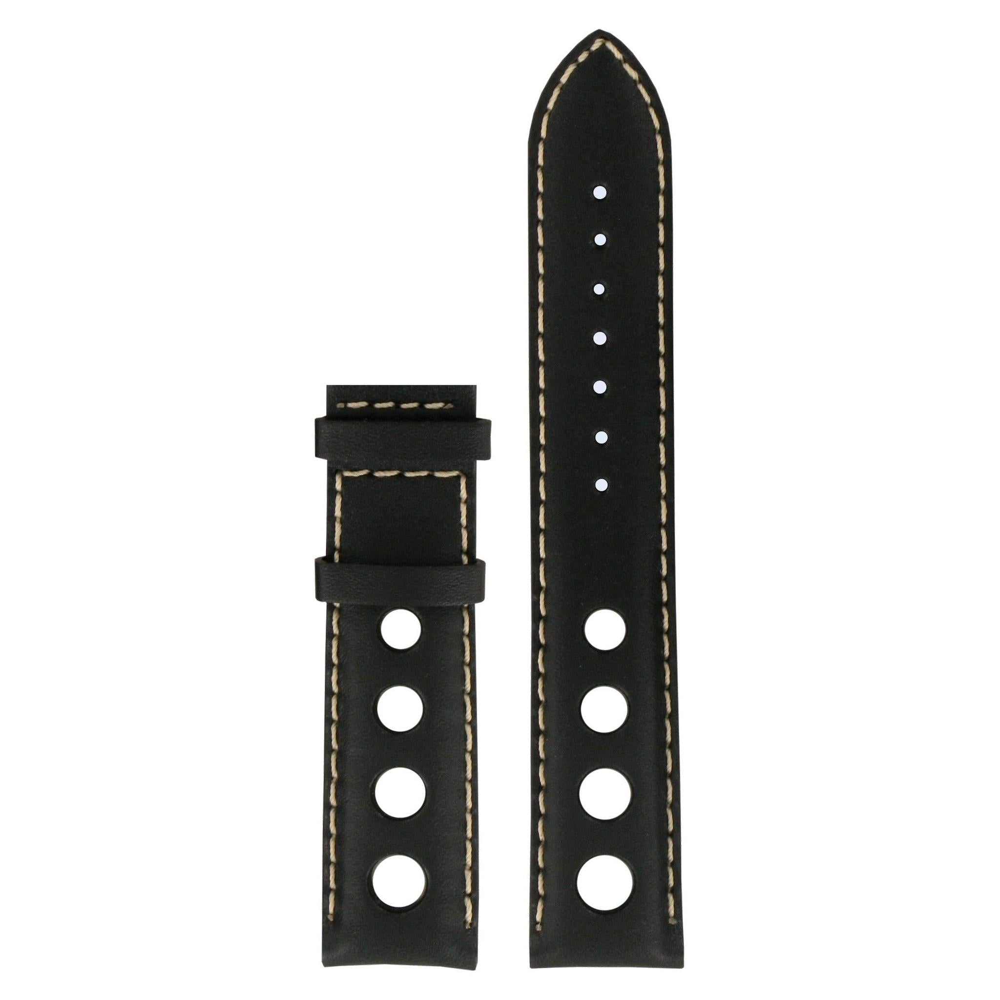 Tissot T014421A - XL Watch Band T610030783 Black Leather 19 mm PRC 200 - Watch Plaza