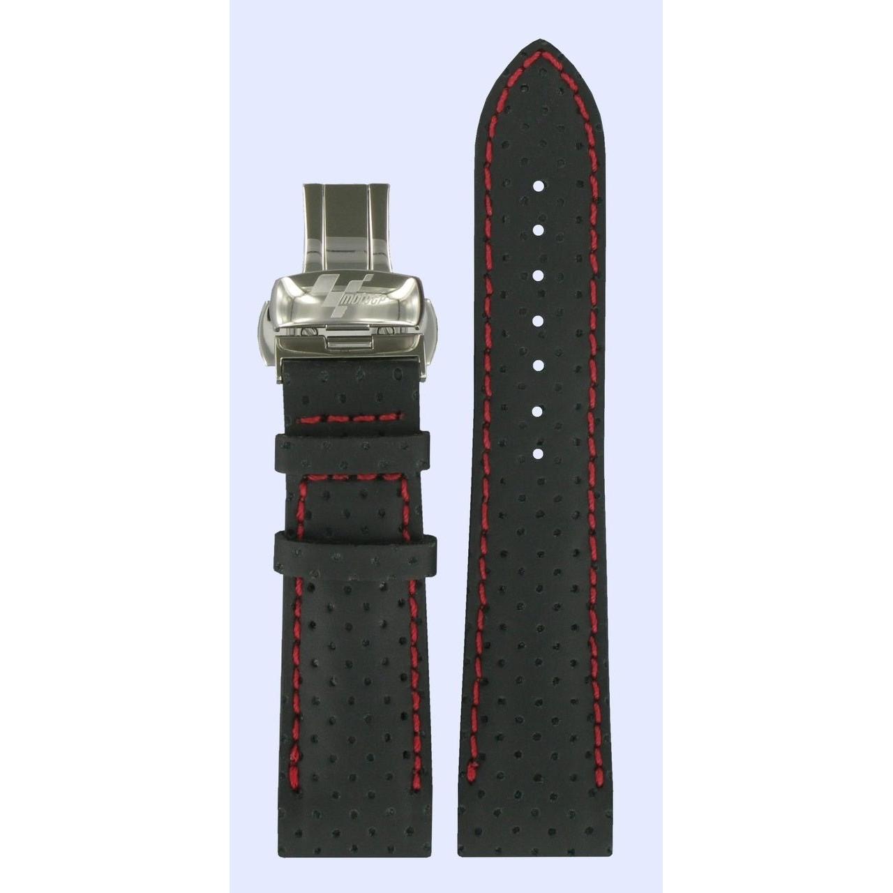 Tissot T027414A MotoGP Watch Band T600028061 Black Leather 21 mm T - Race - Watch Plaza