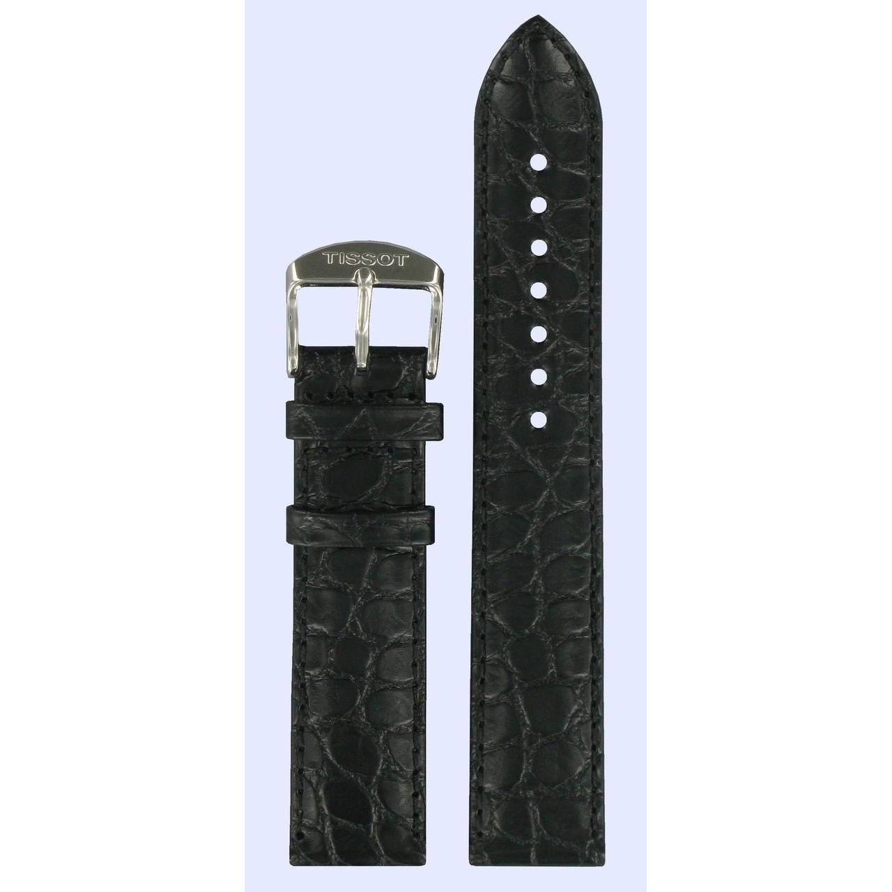 Tissot T033410A T - Classic Watch Band T600027535 Black Leather 19 mm Classic Dream - Watch Plaza