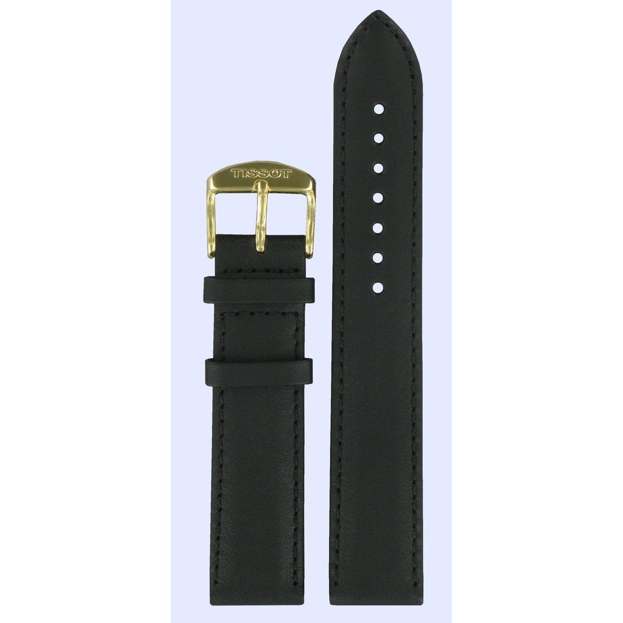 Tissot T033410A T - Classic Watch Band T600027541 Black Leather 19 mm Classic Dream - Watch Plaza