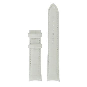 Tissot T035246A Watch Band T610034792 White Leather 18 mm Couturier - Watch Plaza