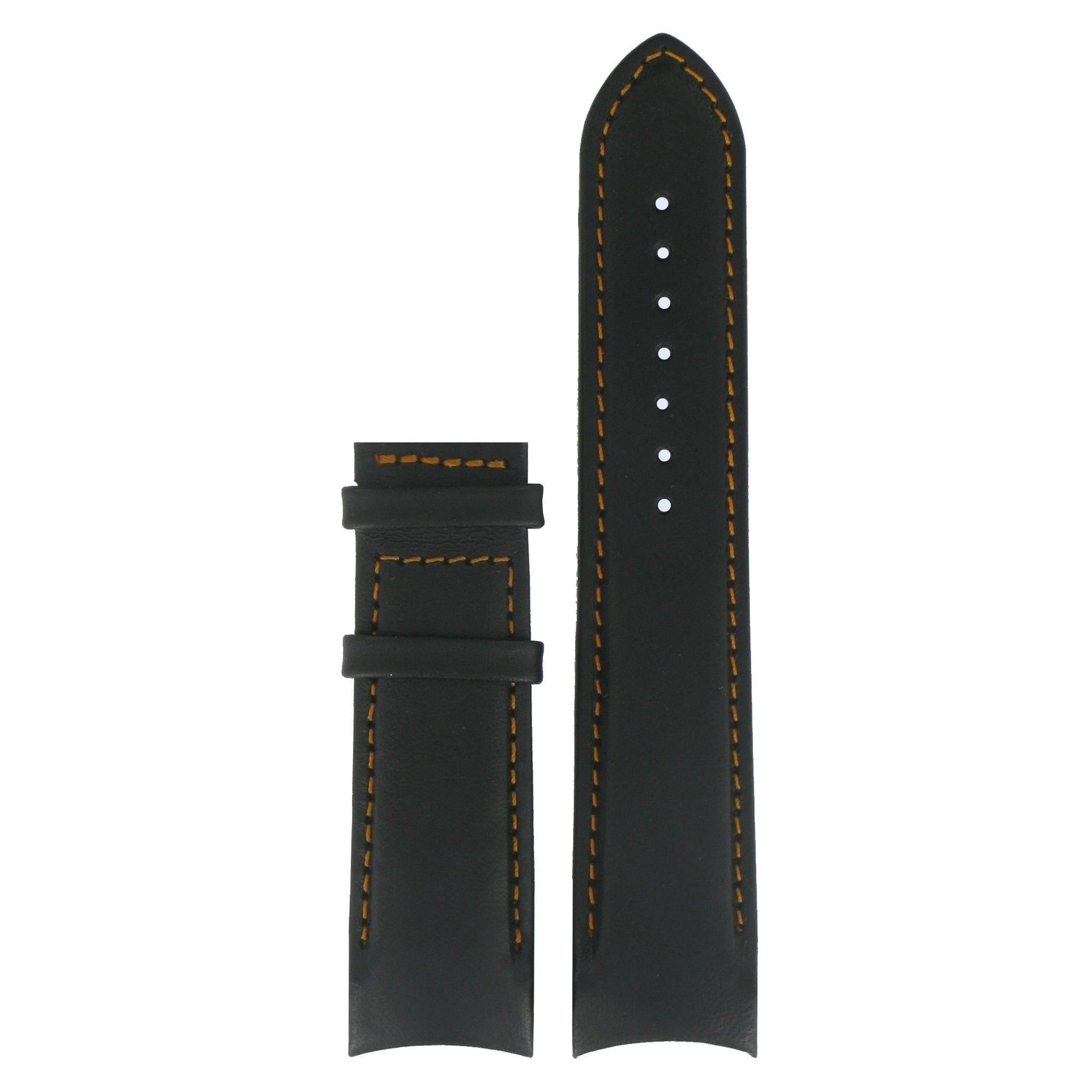 Tissot T035407A XL Watch Band T610028556 Black Leather 22 mm Couturier - Watch Plaza