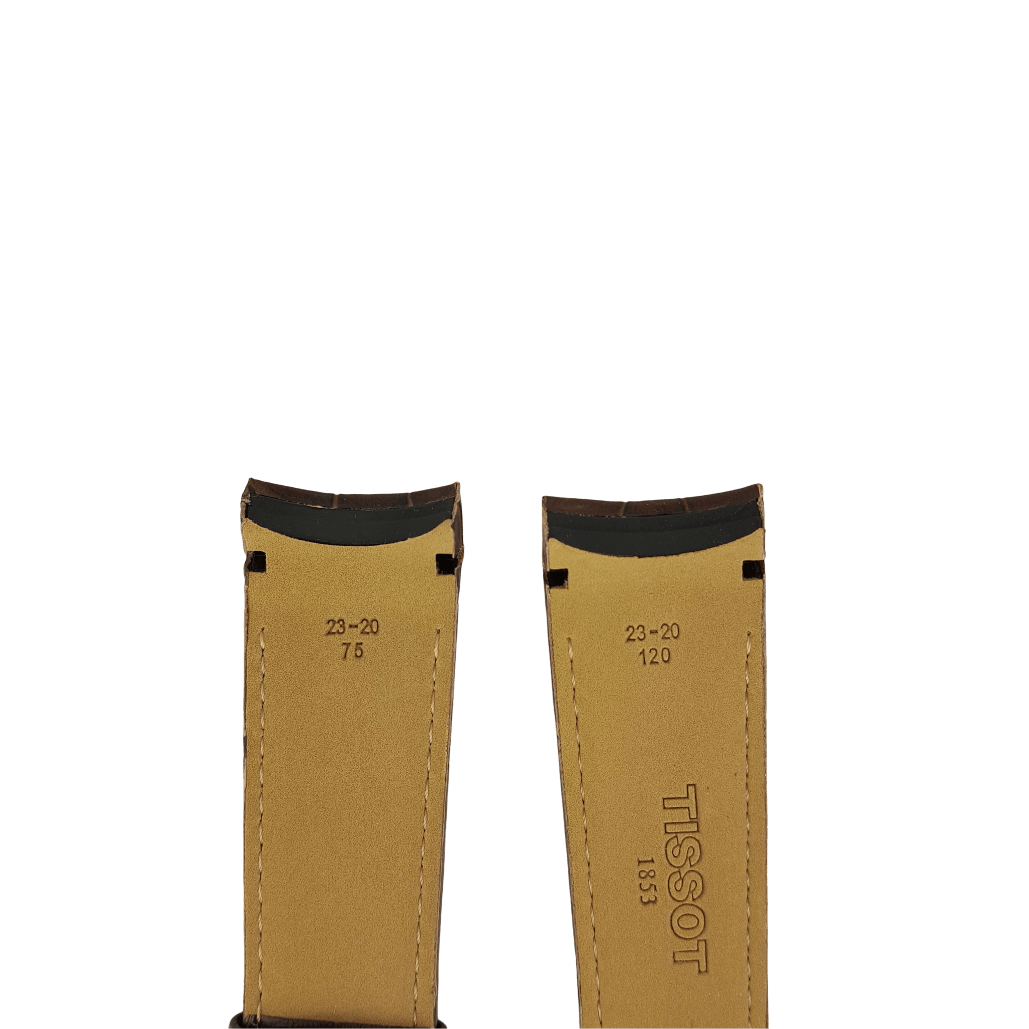 Tissot T035439A & T035617A Watch Band T610027774 Brown Leather 23 mm Couturier - Watch Plaza