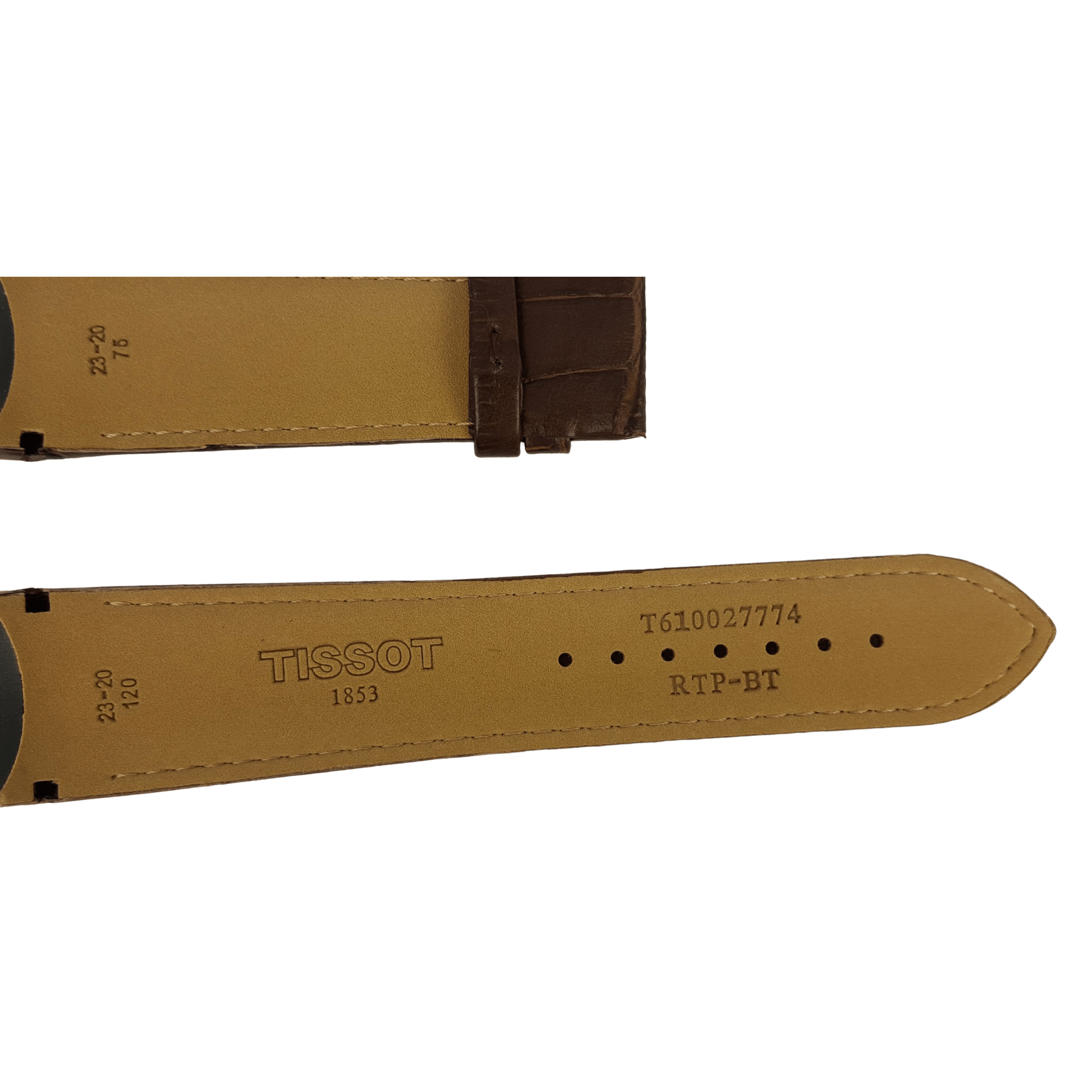 Tissot T035439A & T035617A Watch Band T610027774 Brown Leather 23 mm Couturier - Watch Plaza