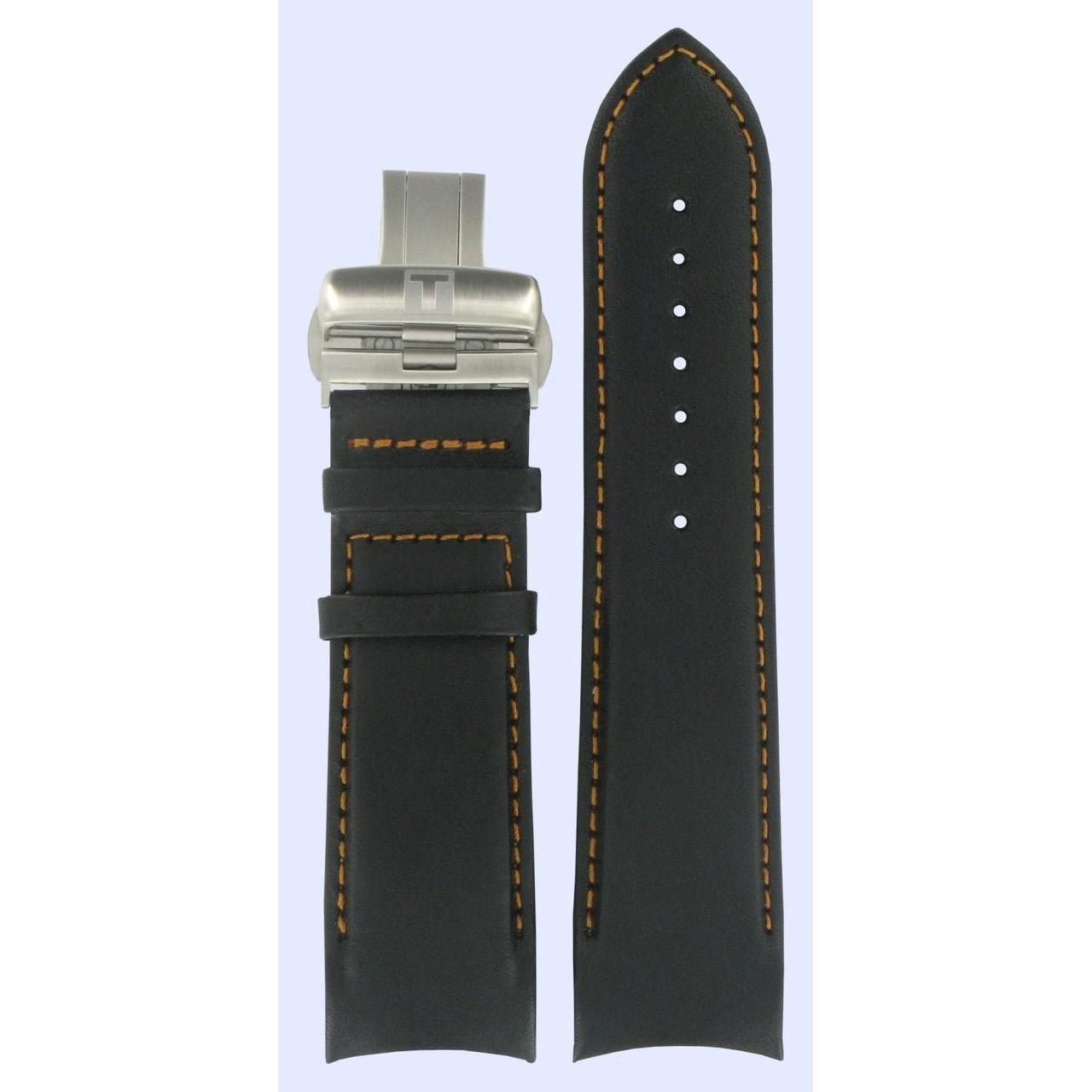 Tissot T035614A & T035627A T - Classic Watch Band T600028613 Black Leather 24 mm Couturier - Watch Plaza