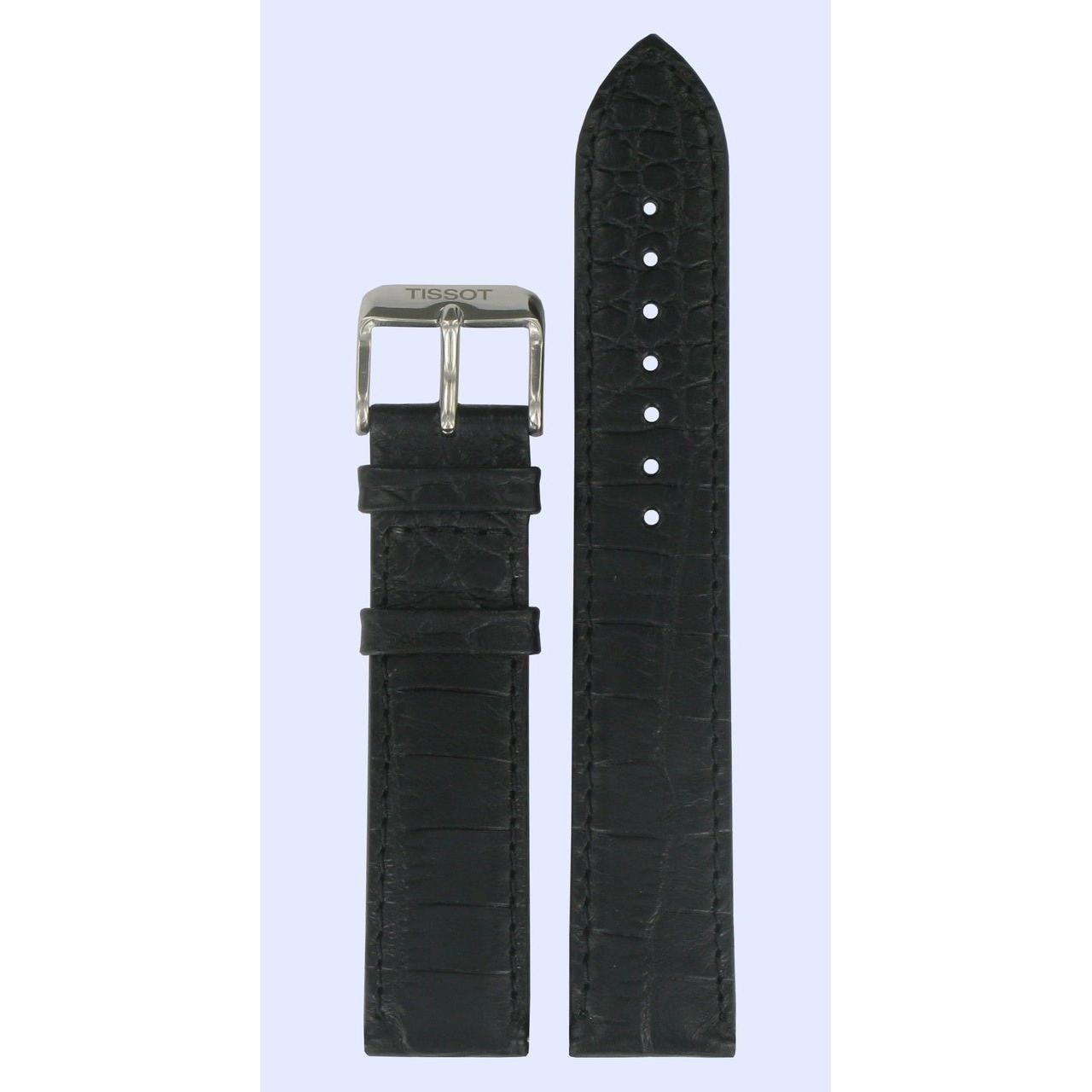 Tissot T038430A Watch Band T600029095 Black Leather 19 mm T - One - Watch Plaza