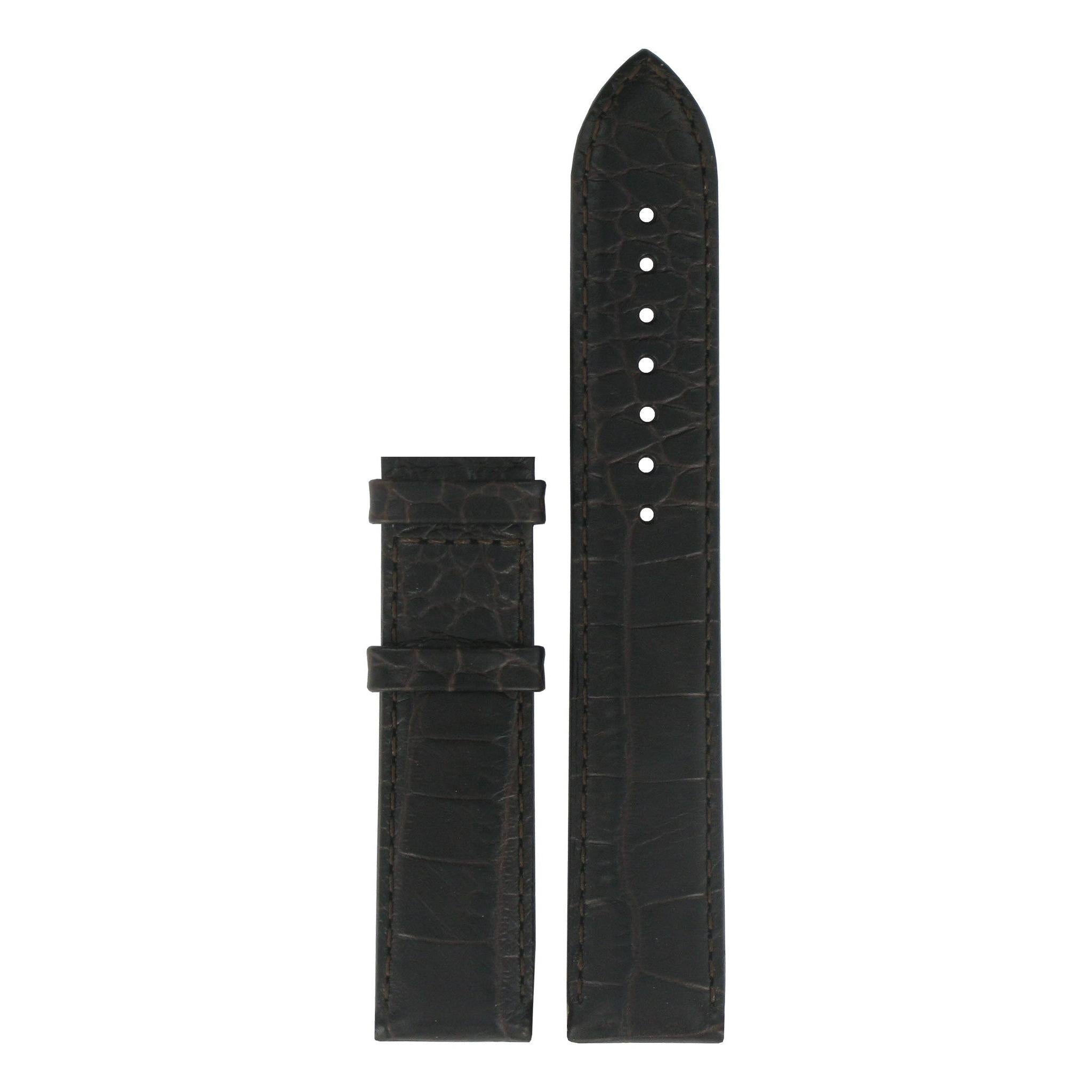 Tissot T038430A XL Watch Band T600029102 Dark Brown Leather 19 mm T - One - Watch Plaza