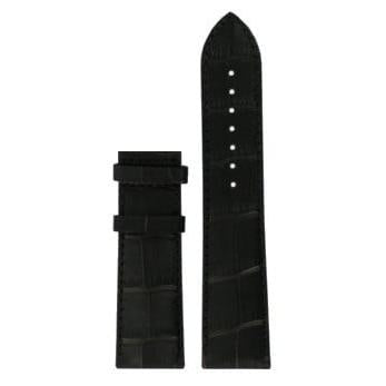 Tissot T087407A Watch Band T610034878 Dark Brown Leather 22 mm Titanium - Watch Plaza