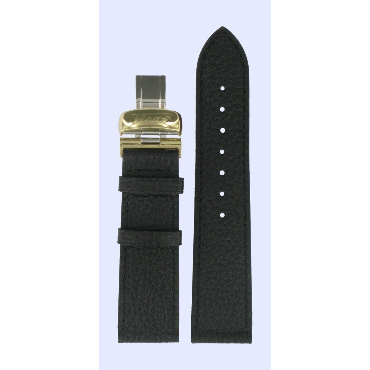 Tissot T5656 Heritage Classic Watch Band T600013403 Black Leather 20 mm Prince - Watch Plaza
