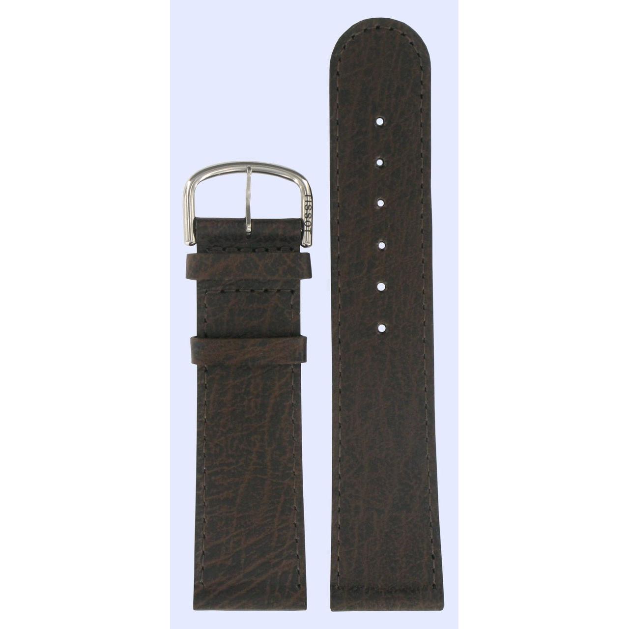 Tissot T62551161 Watch Band T600013609 Dark Brown Leather 22 mm Two Timer - Watch Plaza