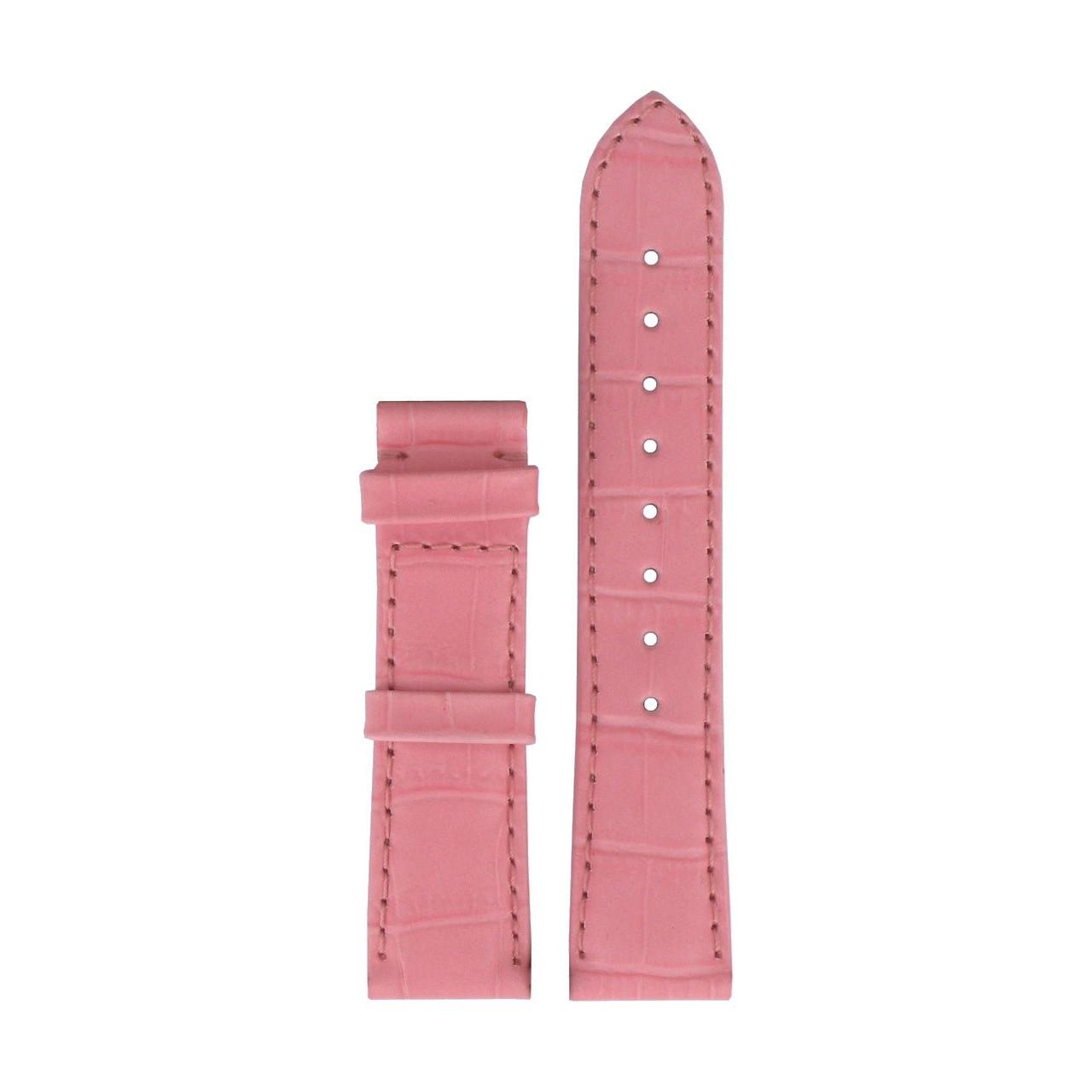 Tissot T66164702 XL Watch Band T610014512 Pink Leather 18 mm Porto Chrono - Watch Plaza