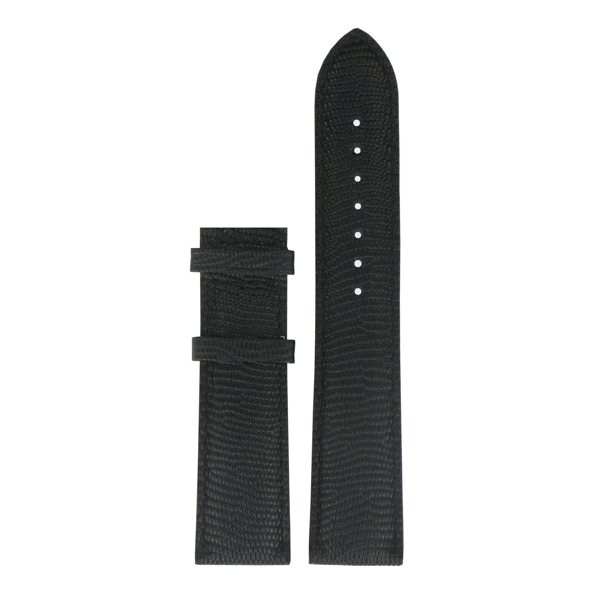 Tissot T71347272 XL Watch Band T610029104 Black Leather 20 mm Carson - Watch Plaza