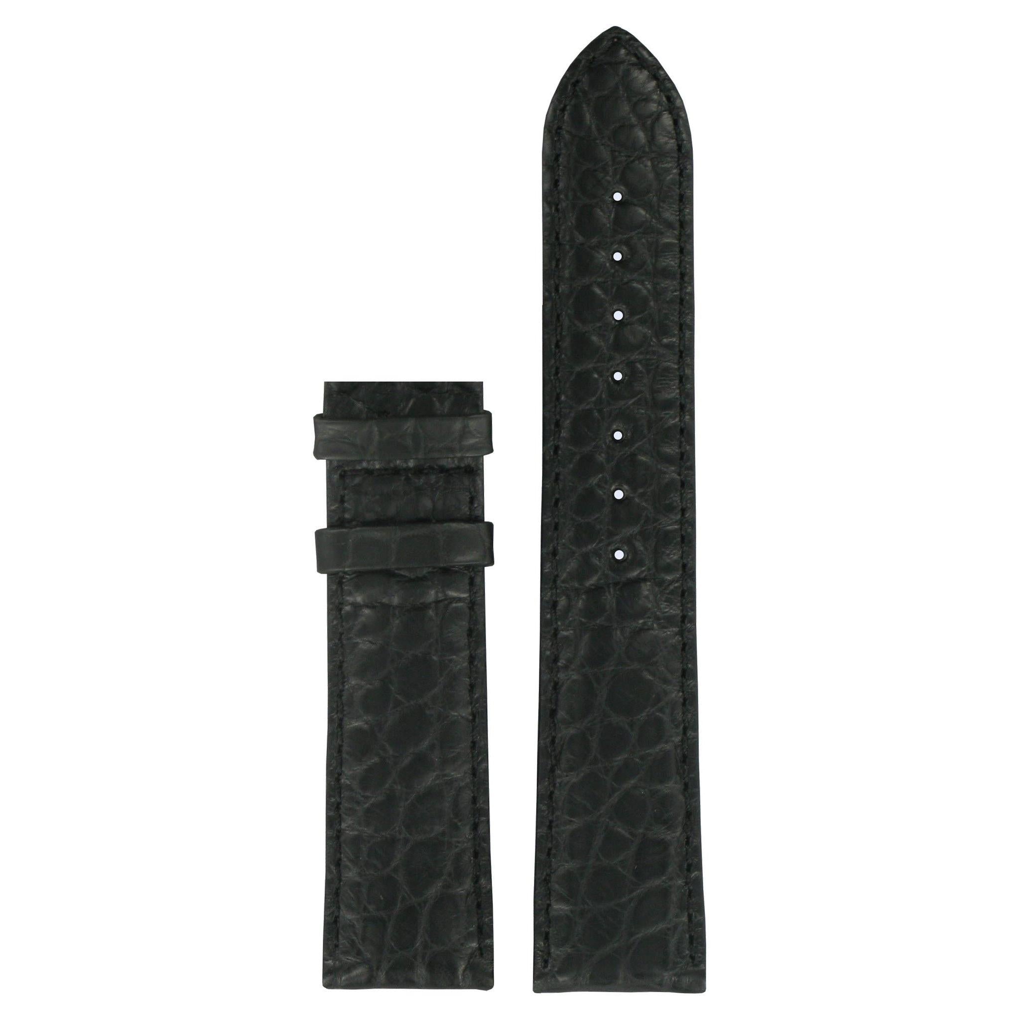 Tissot T71872533 Watch Band T610014563 Black Leather 20 mm Heritage - Watch Plaza