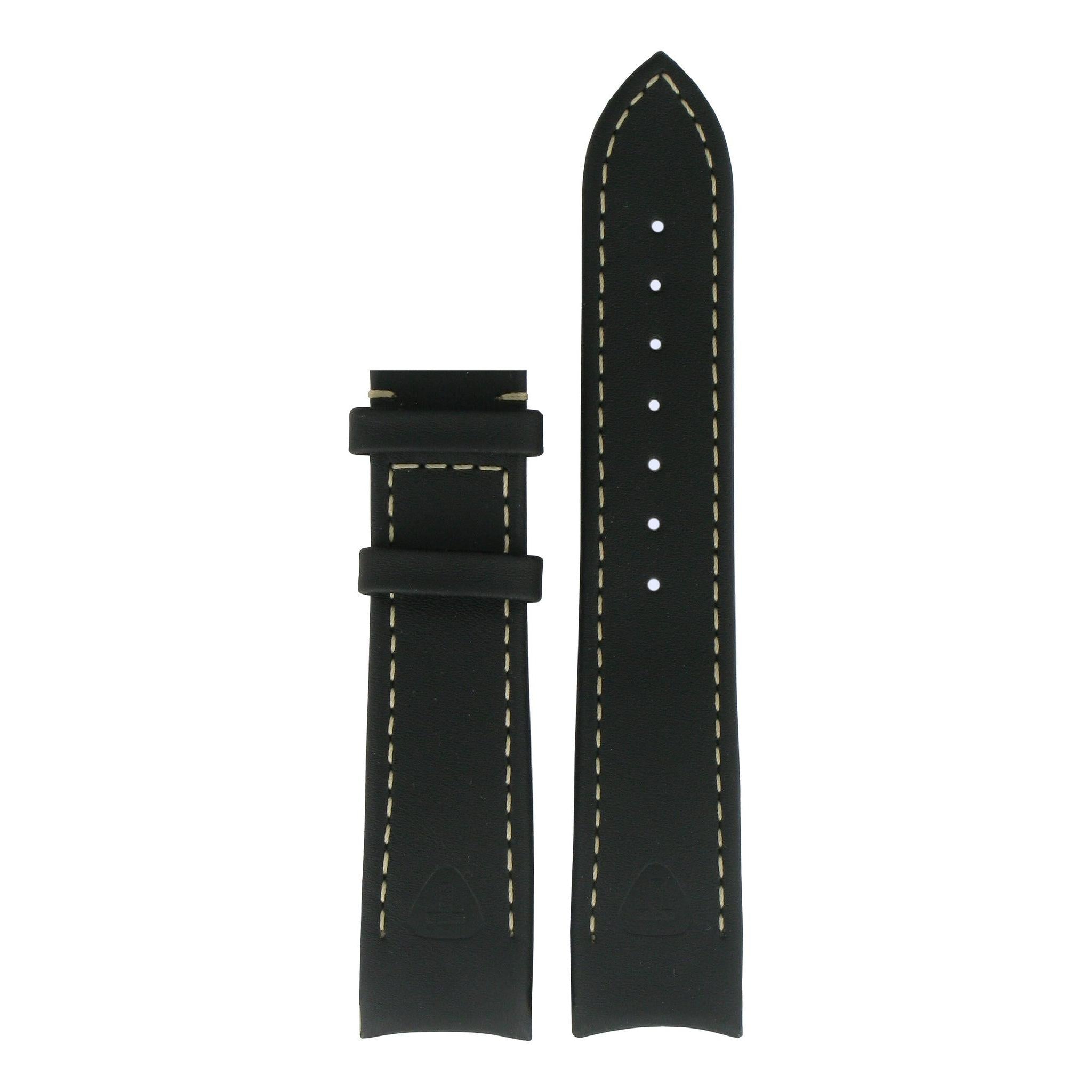Tissot Z360/260 T - Touch T40142651 Watch Band T610014604 Black Leather 20 mm Silen - T - Watch Plaza