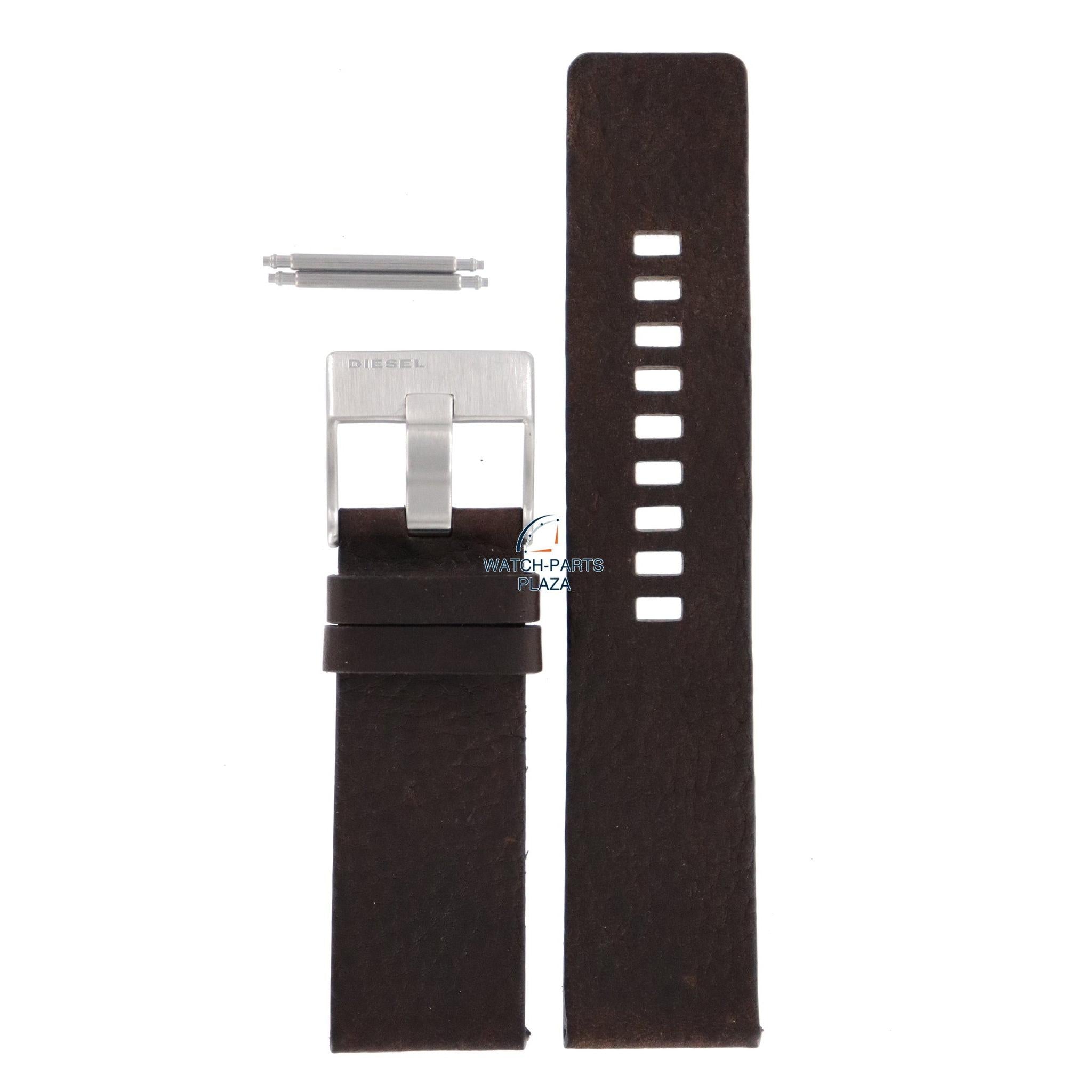 Watch Band Diesel DZ1148 brown leather strap 26mm original - Watch Plaza